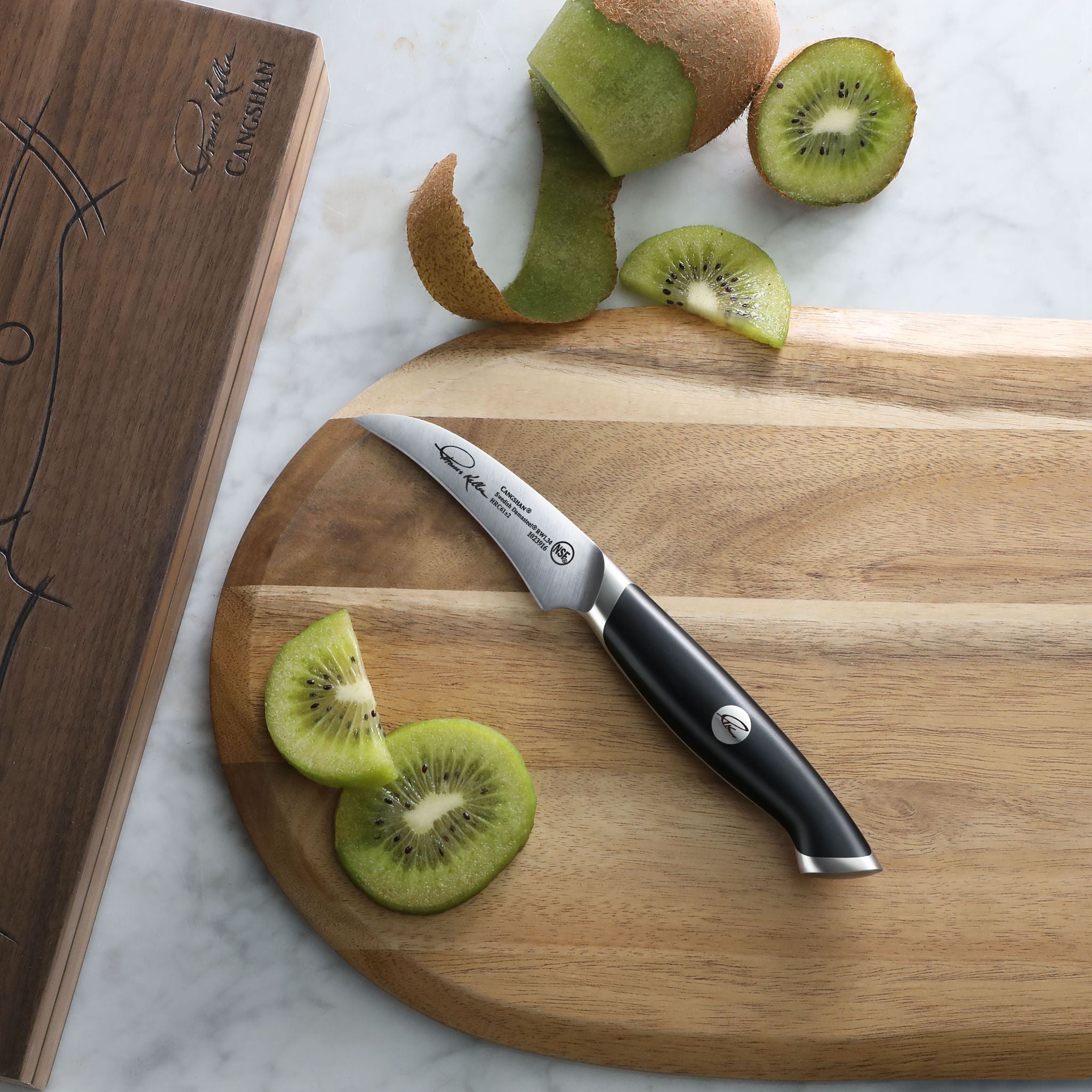 Cangshan 1023916 Thomas Keller Signature Collection 2.75-Inch Peeling Knife - Black