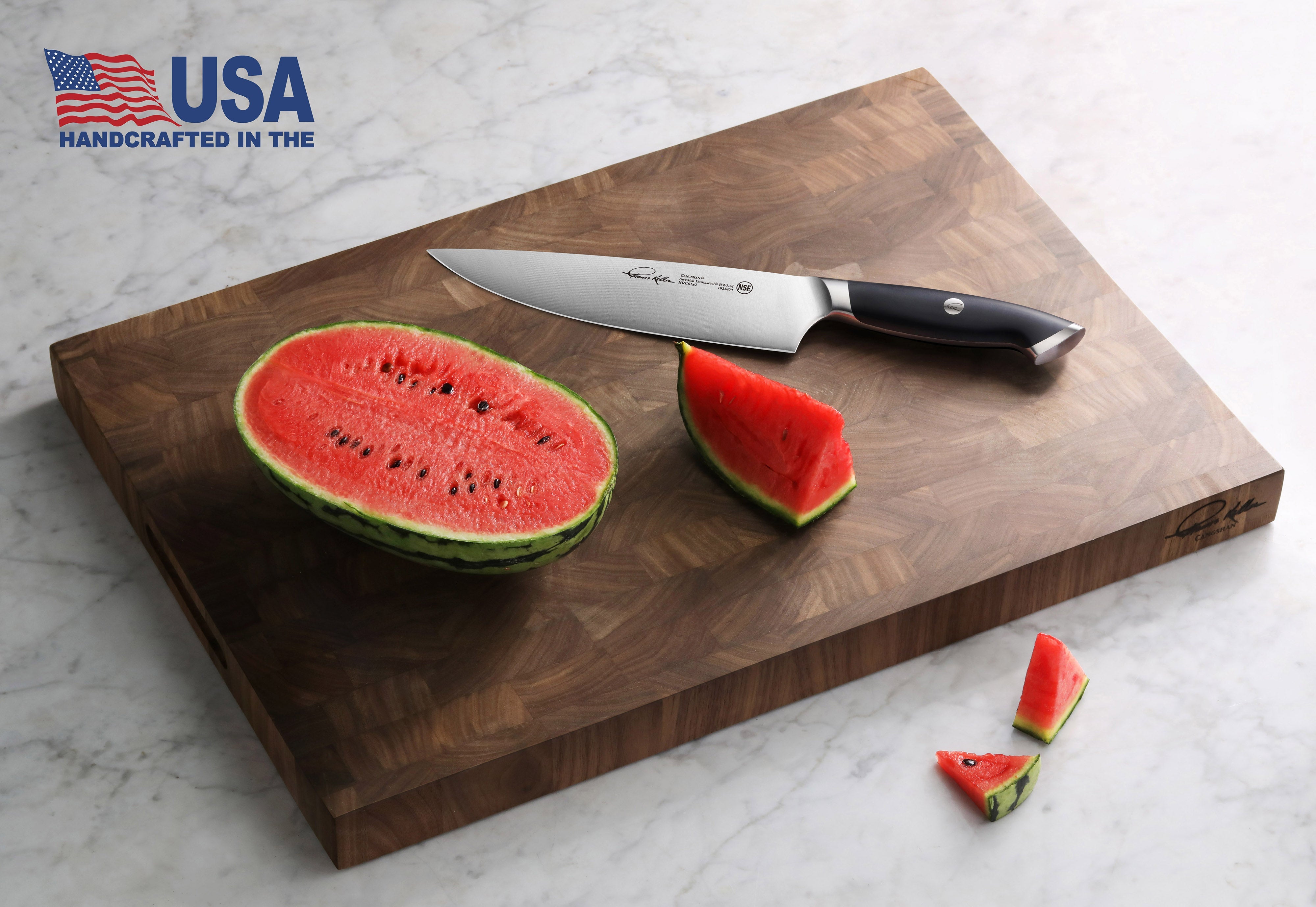 Cangshan 1024104 TKSC Walnut End-Grain Cutting Board