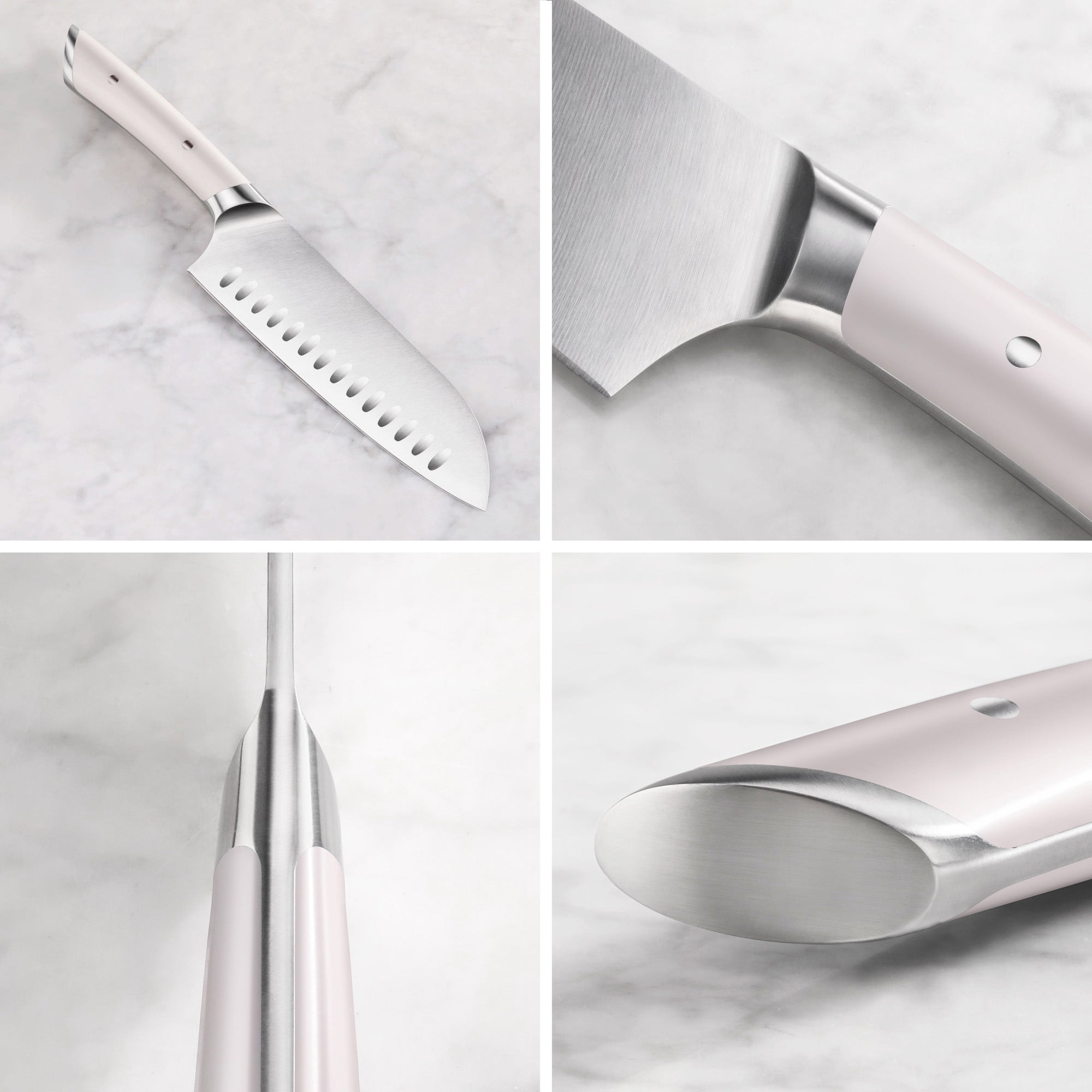Cangshan 502131 HELENA Series 7-Inch Santoku Knife - White