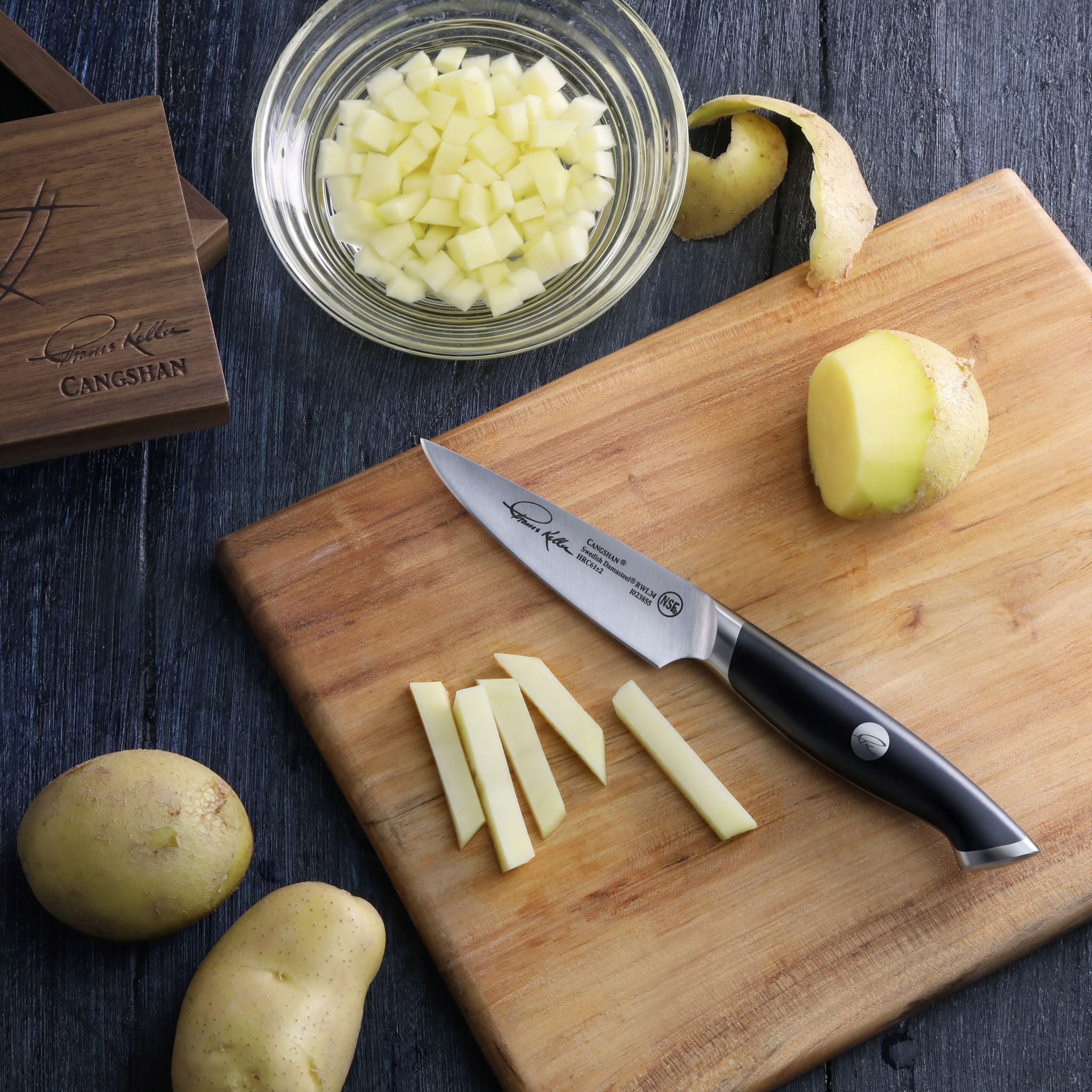 Cangshan 1023855 TKSC 3.5-Inch Paring Knife - Black