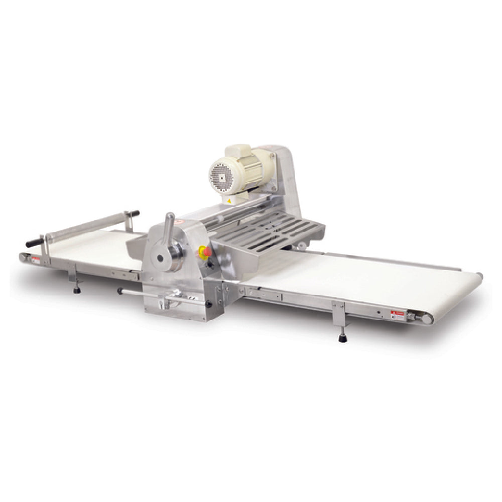 Omcan 42154 20-Inch Dough Sheeter with Manual Roller Adjustment and Steel Rollers