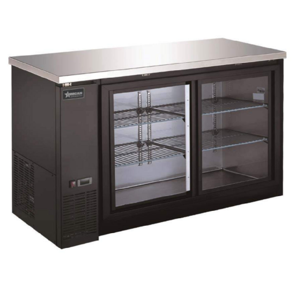 Omcan 51060 (BB-CN-0016-GY) Refrigerated Back Bar Cooler Reach-in Two-section
