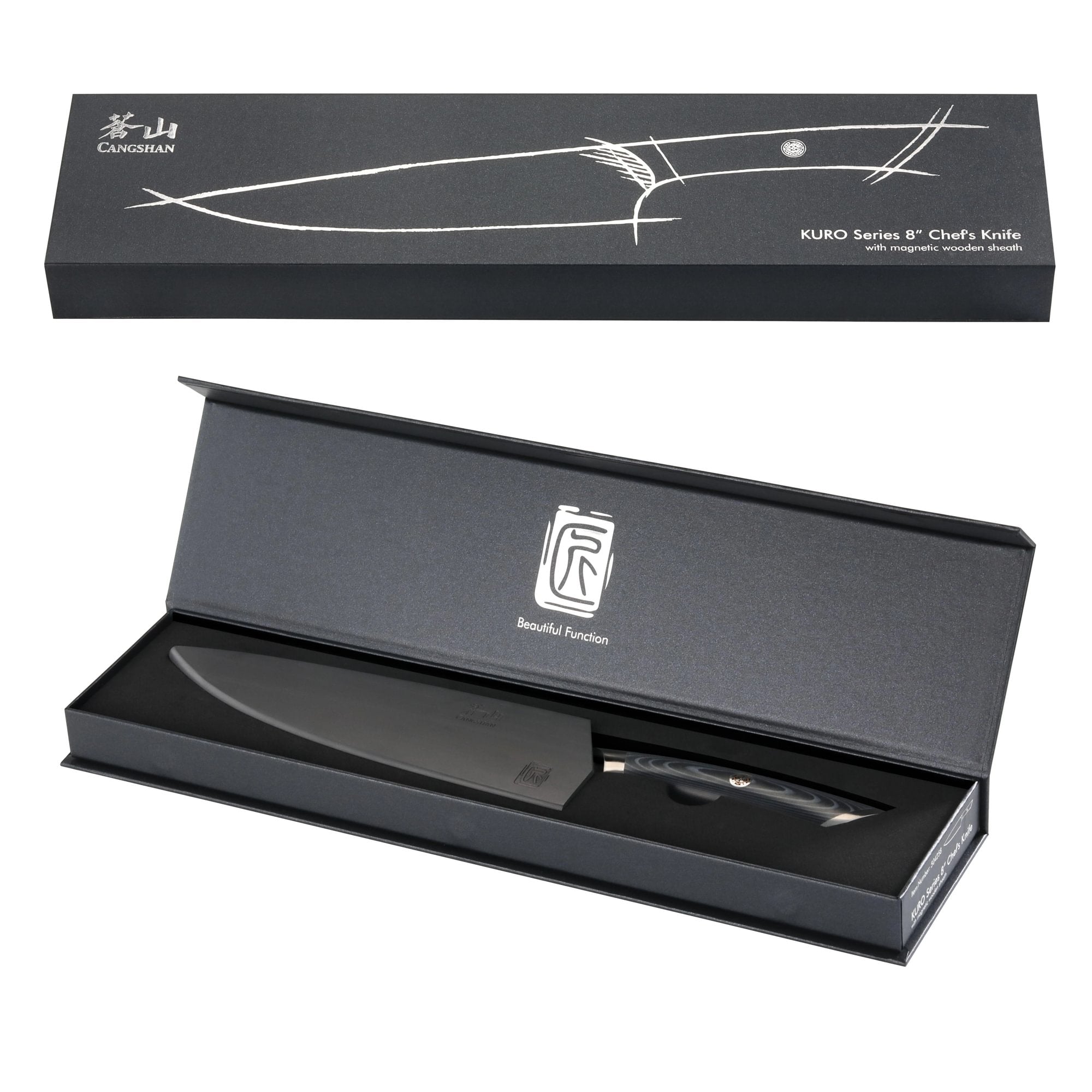 Cangshan 504258 KURO Series 8-Inch Chef’s Knife