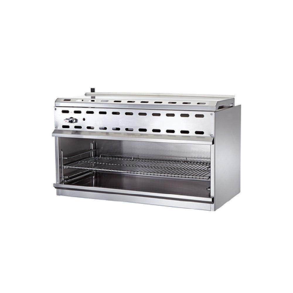 Omcan 46031 36 Inch Cheesemelter Gas Stainless Steel with Conversion Kit 30000 BTU