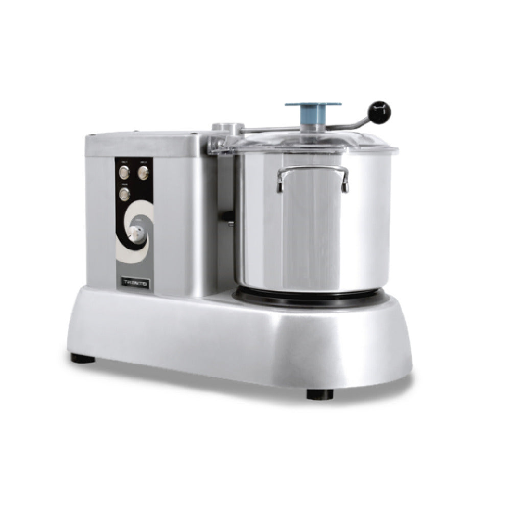 Omcan 10834 11 Inch Bowl Style Food Processor 9 Quarts Electric Stainless Steel with Safety Switch and Variable Speed Control