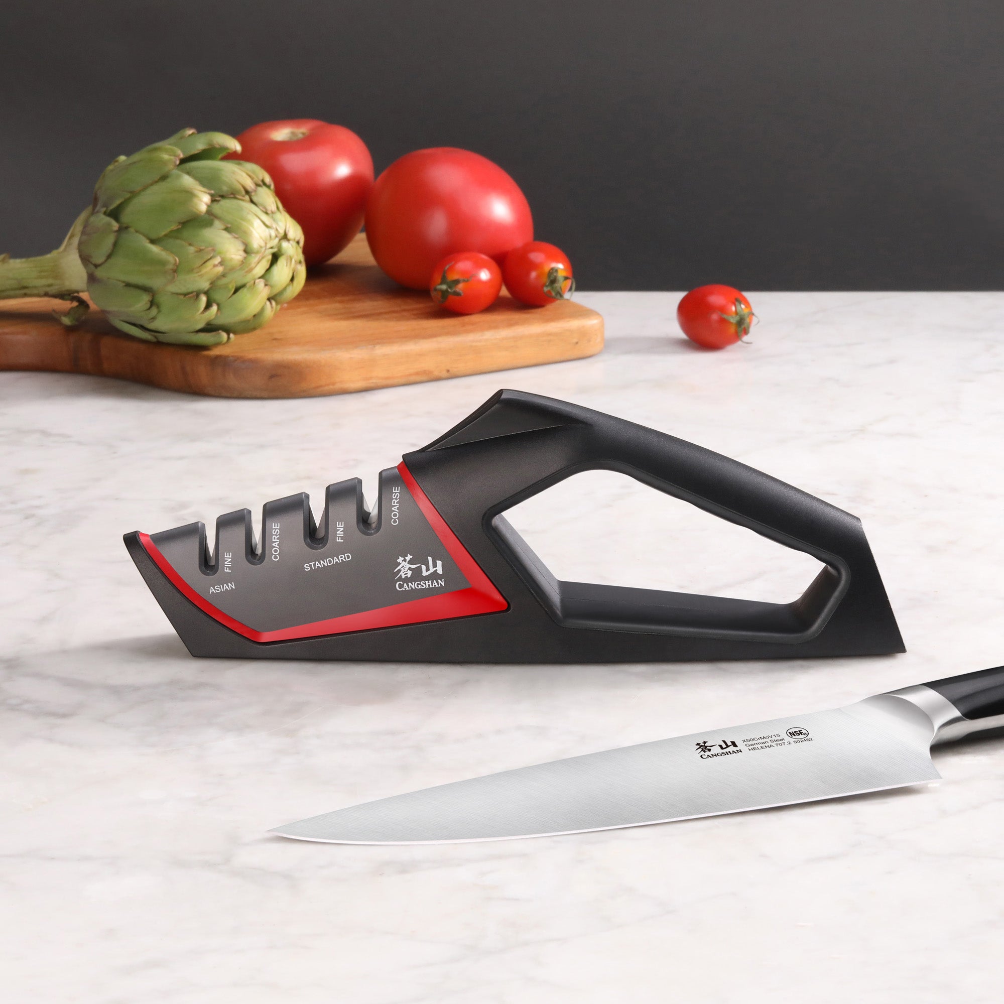 Cangshan 1026818 SHARK Series Hand-Held Knife Sharpener