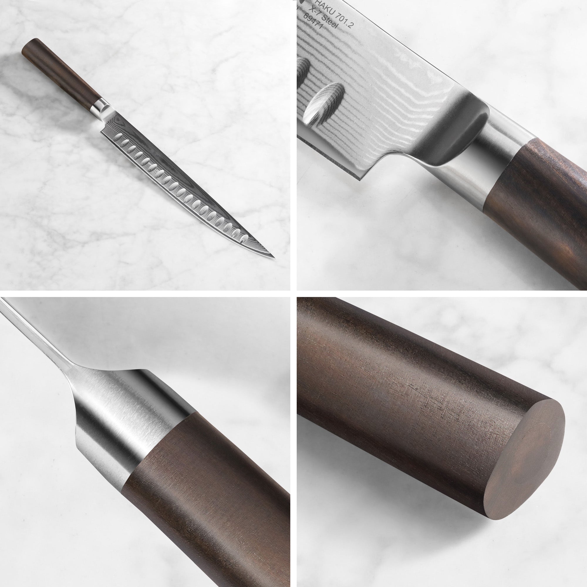 Cangshan 501158 HAKU Series 2-Piece Carving Set with Walnut Box