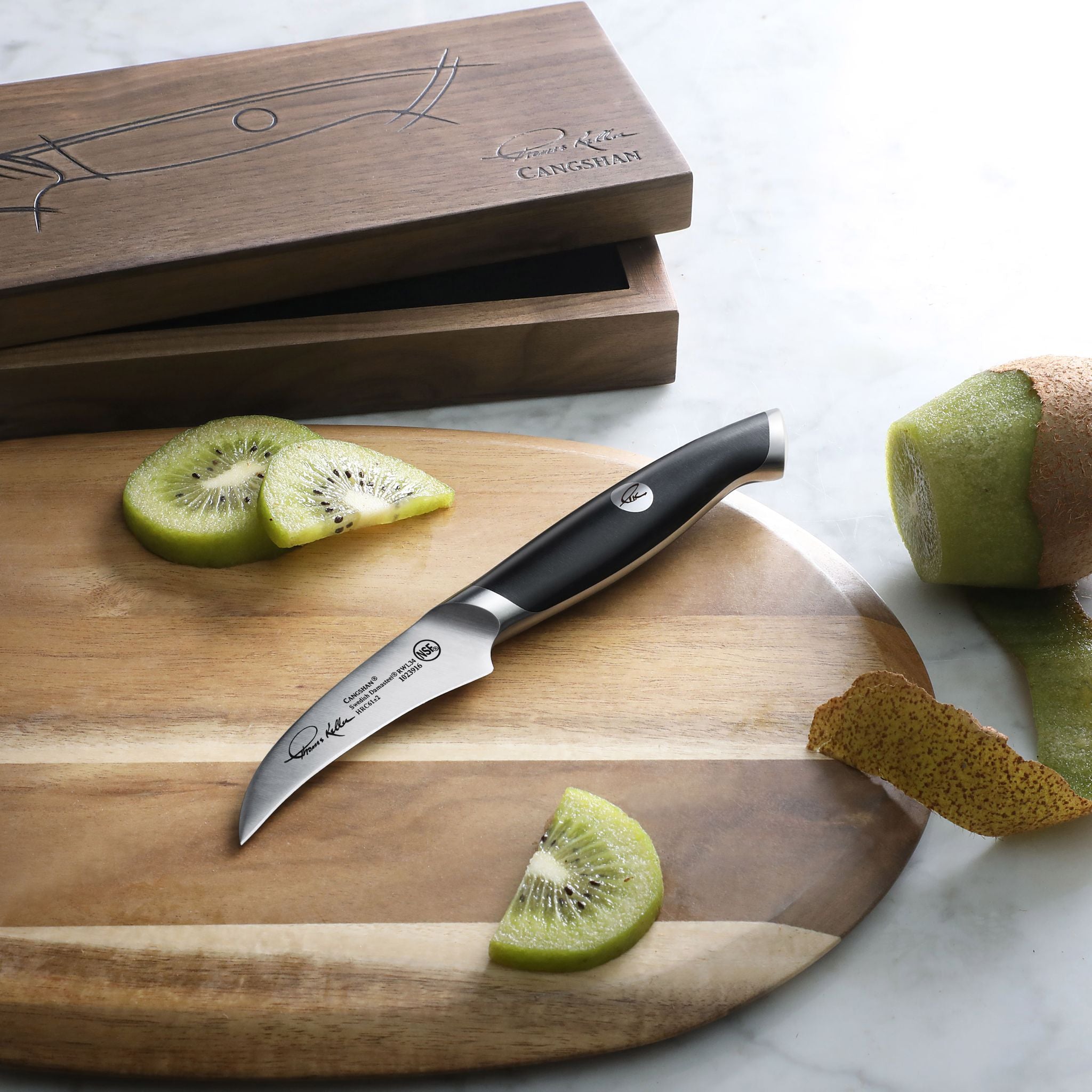 Cangshan 1025521 Thomas Keller Signature Collection 2.75-Inch Peeling Knife - White