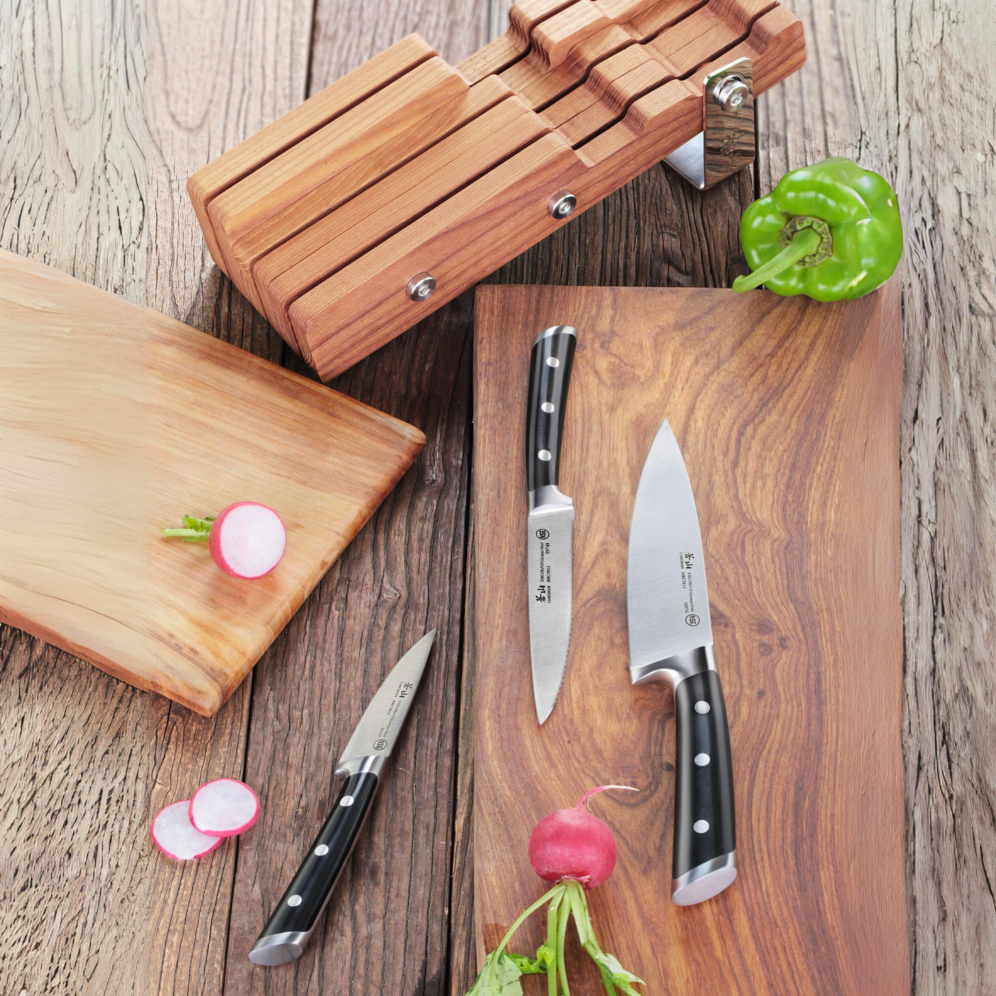 Cangshan 61864 S Series 4-Piece Starter Knife Block Set