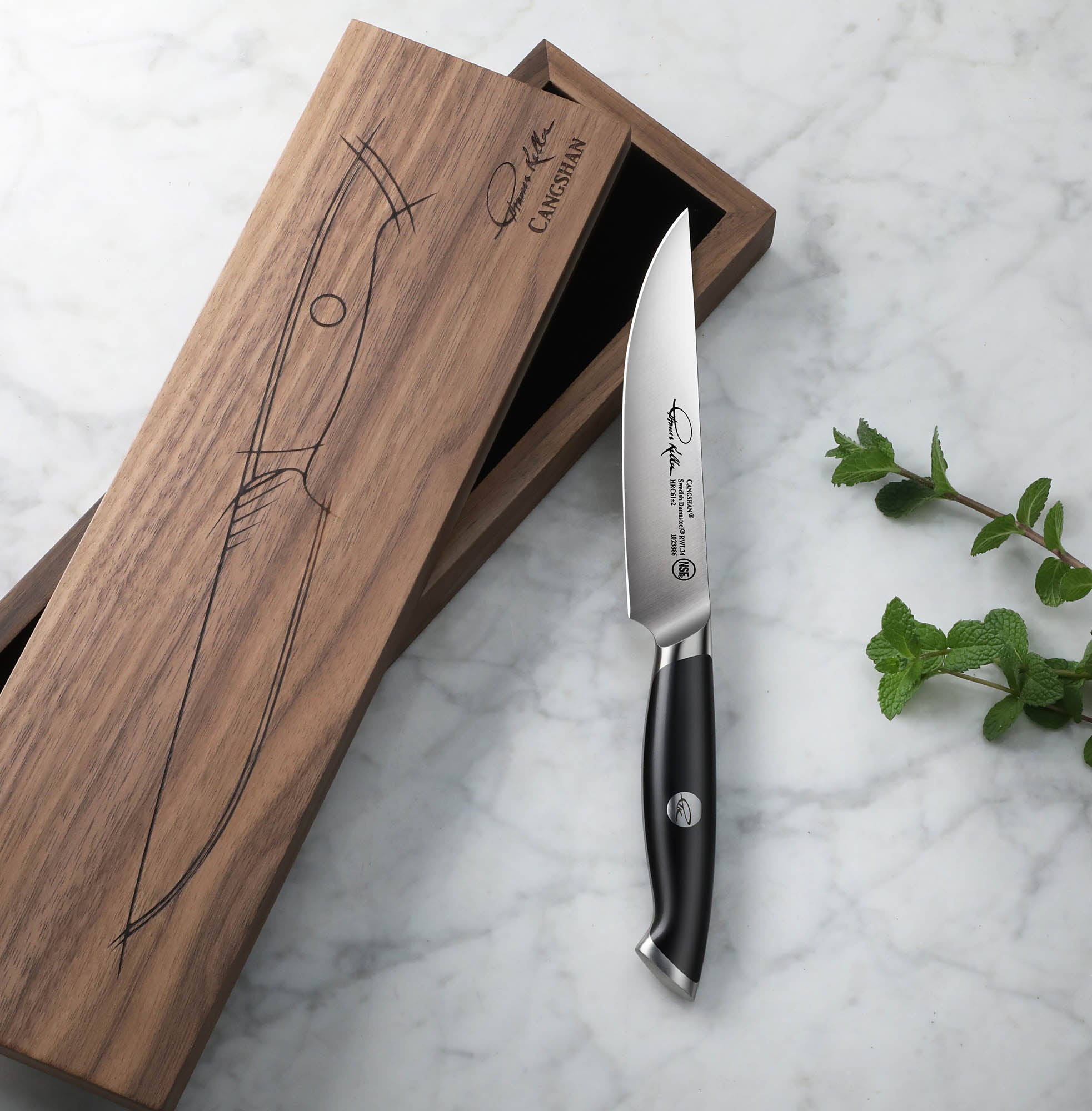 Cangshan 1023886 TKSC 5-Inch Fine-Edge Steak Knife