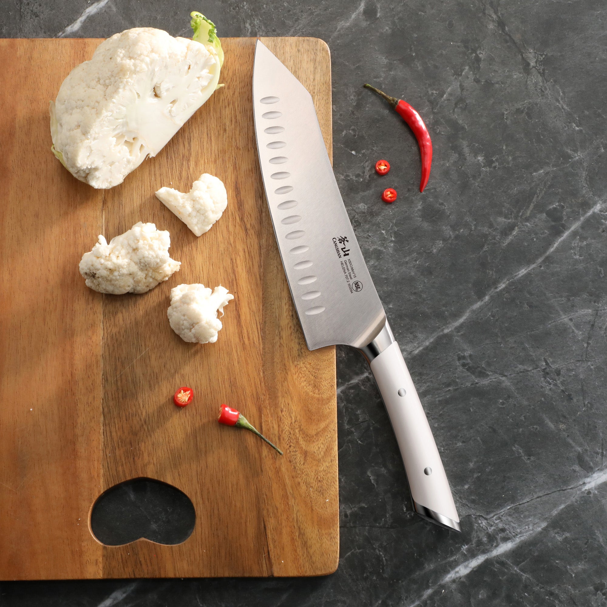 Cangshan 502469 HELENA Series 8-Inch Rocking Chef’s Knife - 8-Inch Rocking / Black