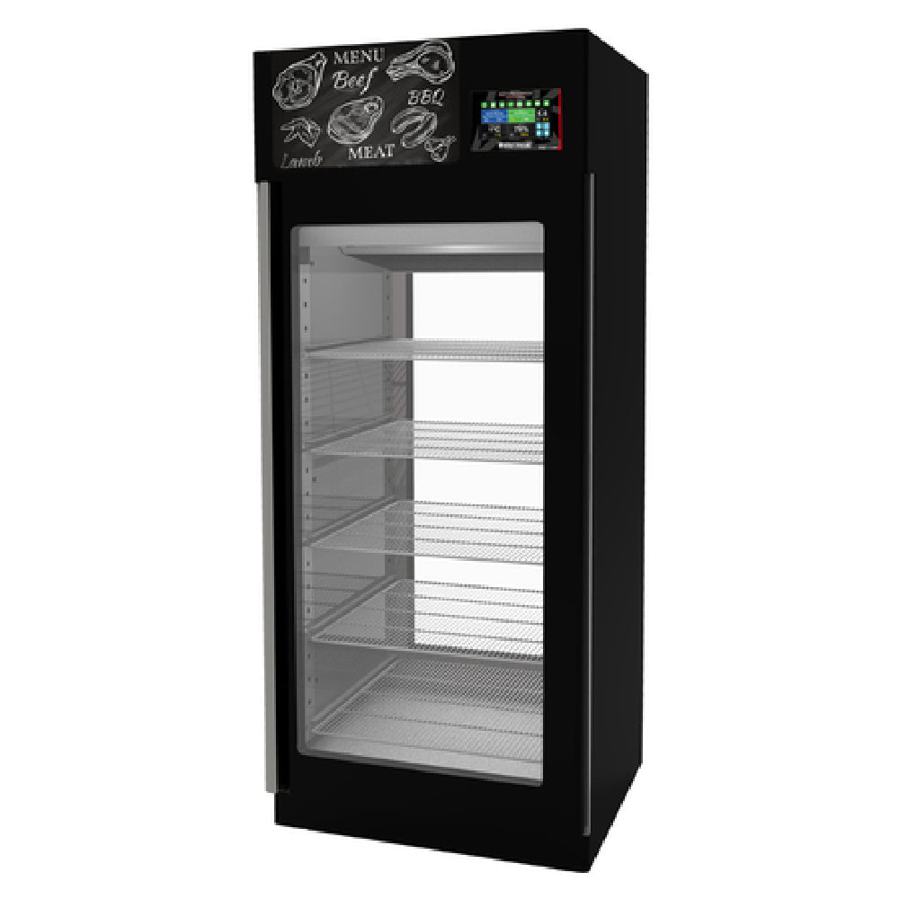 Omcan 46184 35-5/8 Inch Meat Curing Aging Cabinet Free-standing with Stainless Steel Shelves