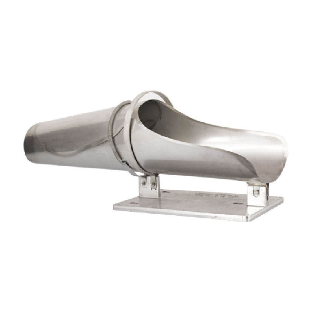 Omcan 10473 32 Inch Stuffing Horn Large with 5 Inch Front Opening Stainless Steel