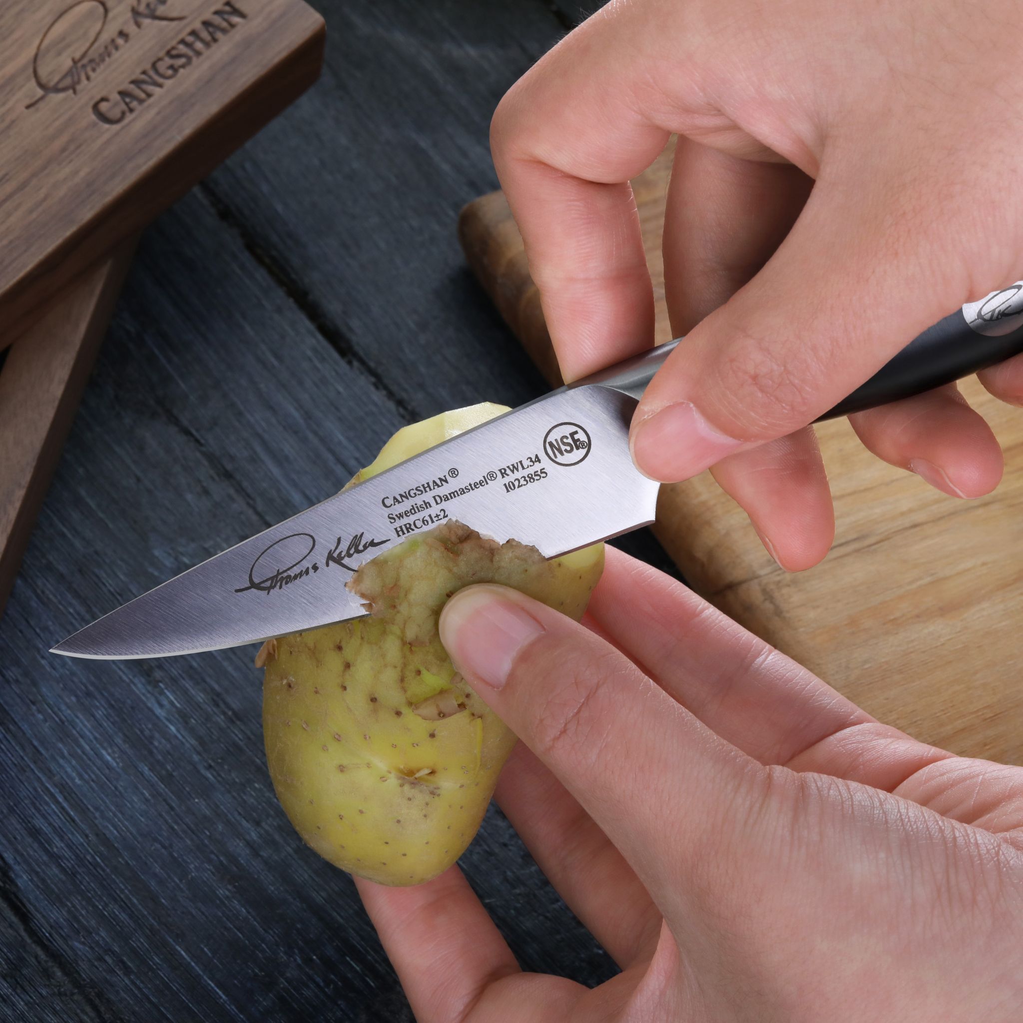 Cangshan 1025514 TKSC 3.5-Inch Paring Knife - White
