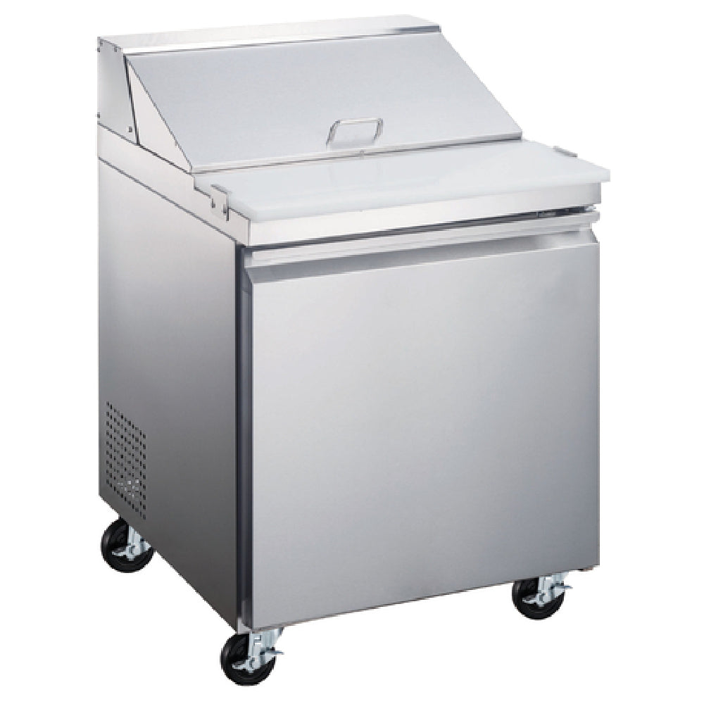 Omcan 50045 28 Inch Refrigerated Prep Table with Self-contained Refrigeration