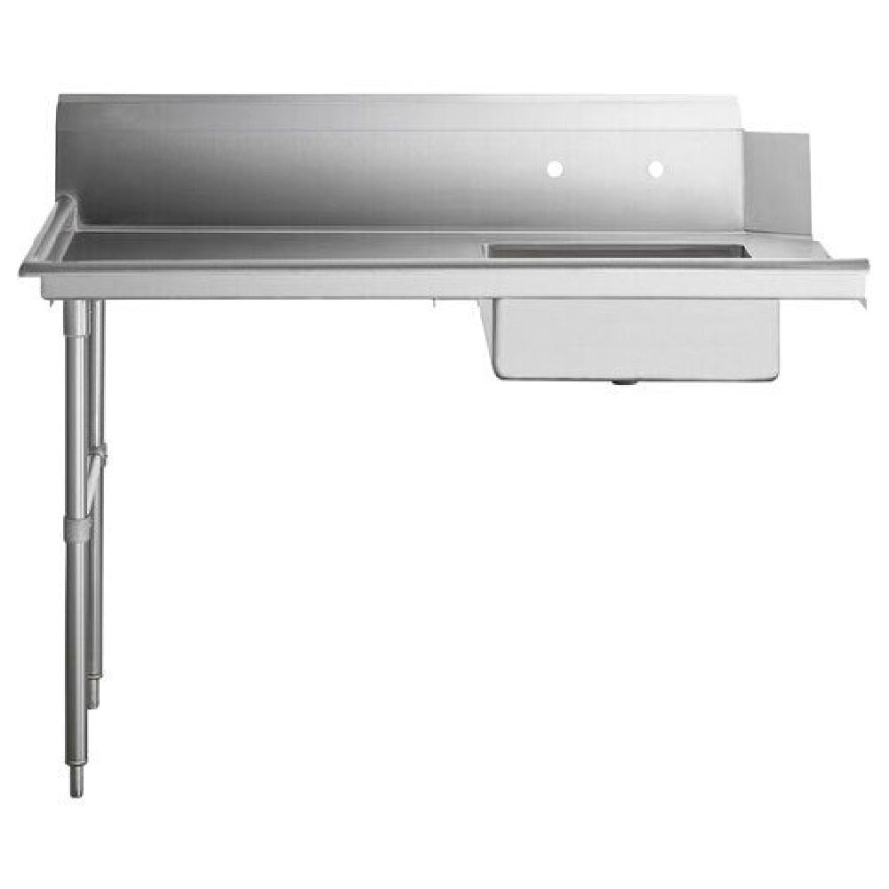Omcan 28486 60 Inch Soiled Dishtable Left Side with Sink Stainless Steel