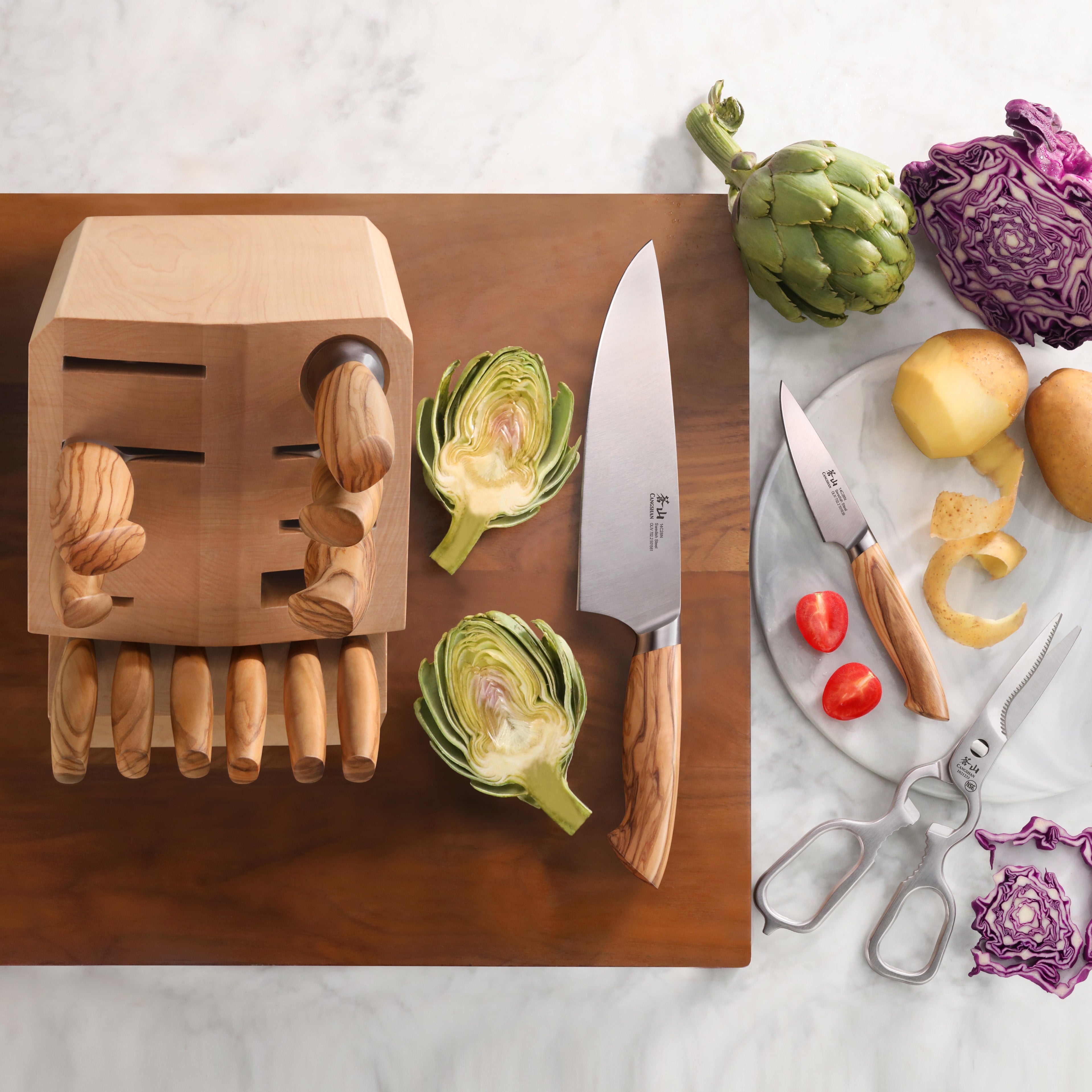 Cangshan 501691 OLIV Series 15-Piece Knife Set