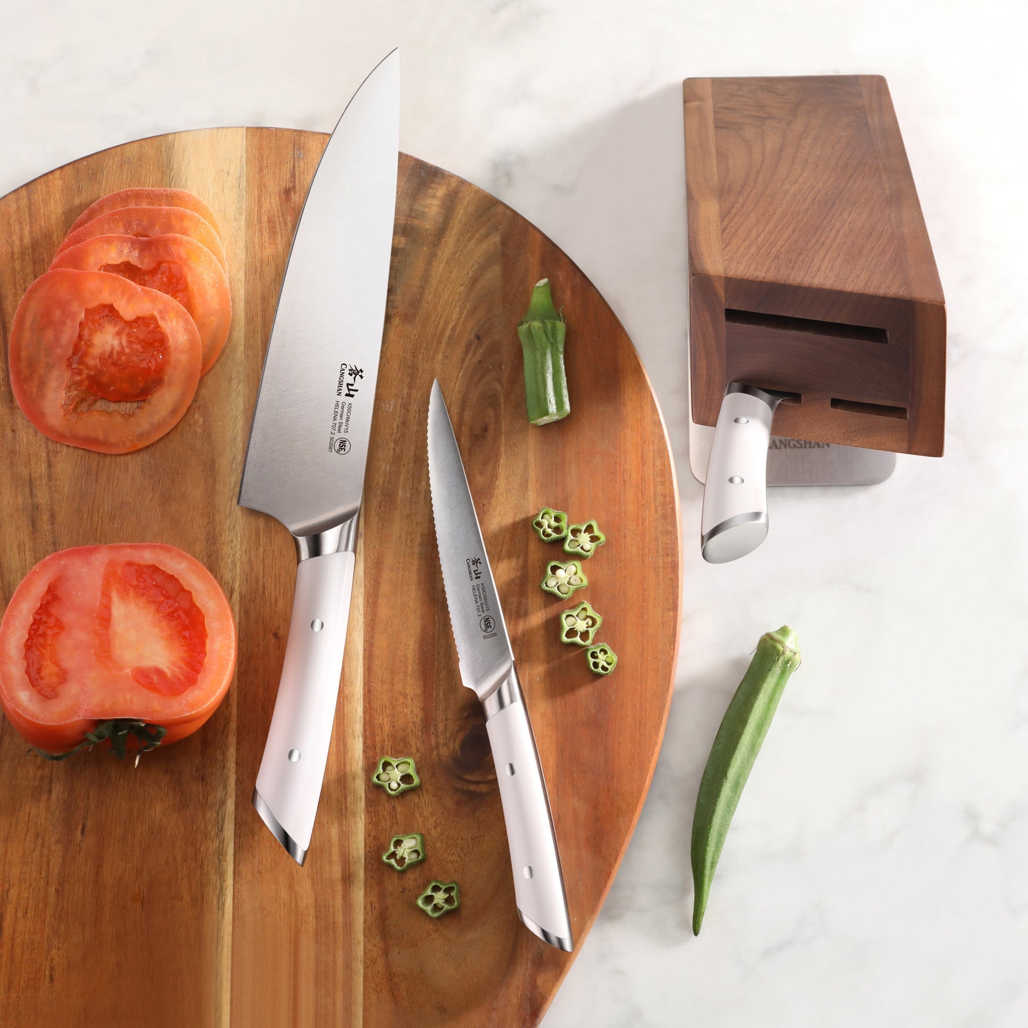 Cangshan 503237 HELENA Series 6-Piece Knife Block Set - 6-Piece / Black