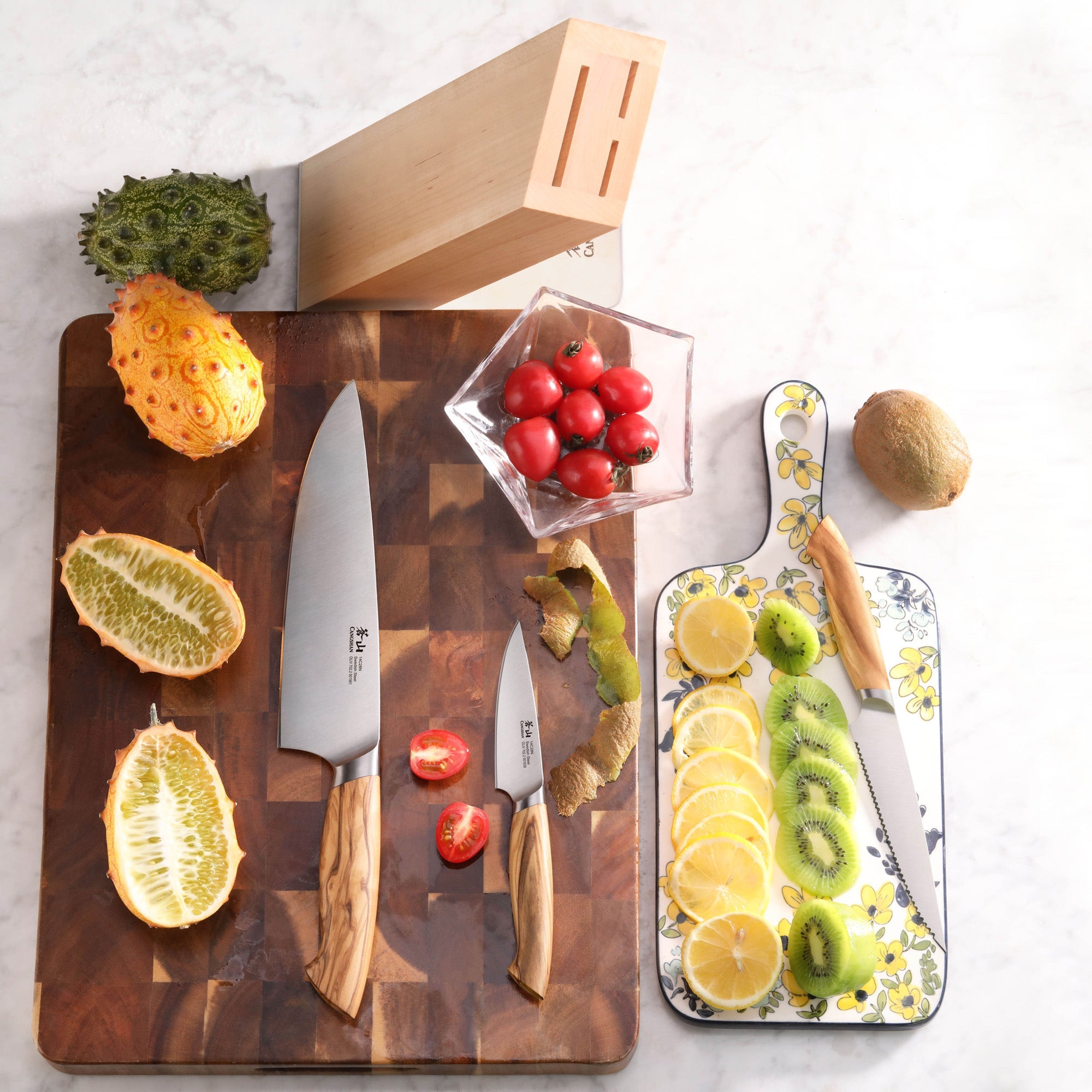 Cangshan 501677 OLIV Series 4-Piece Knife Block Set