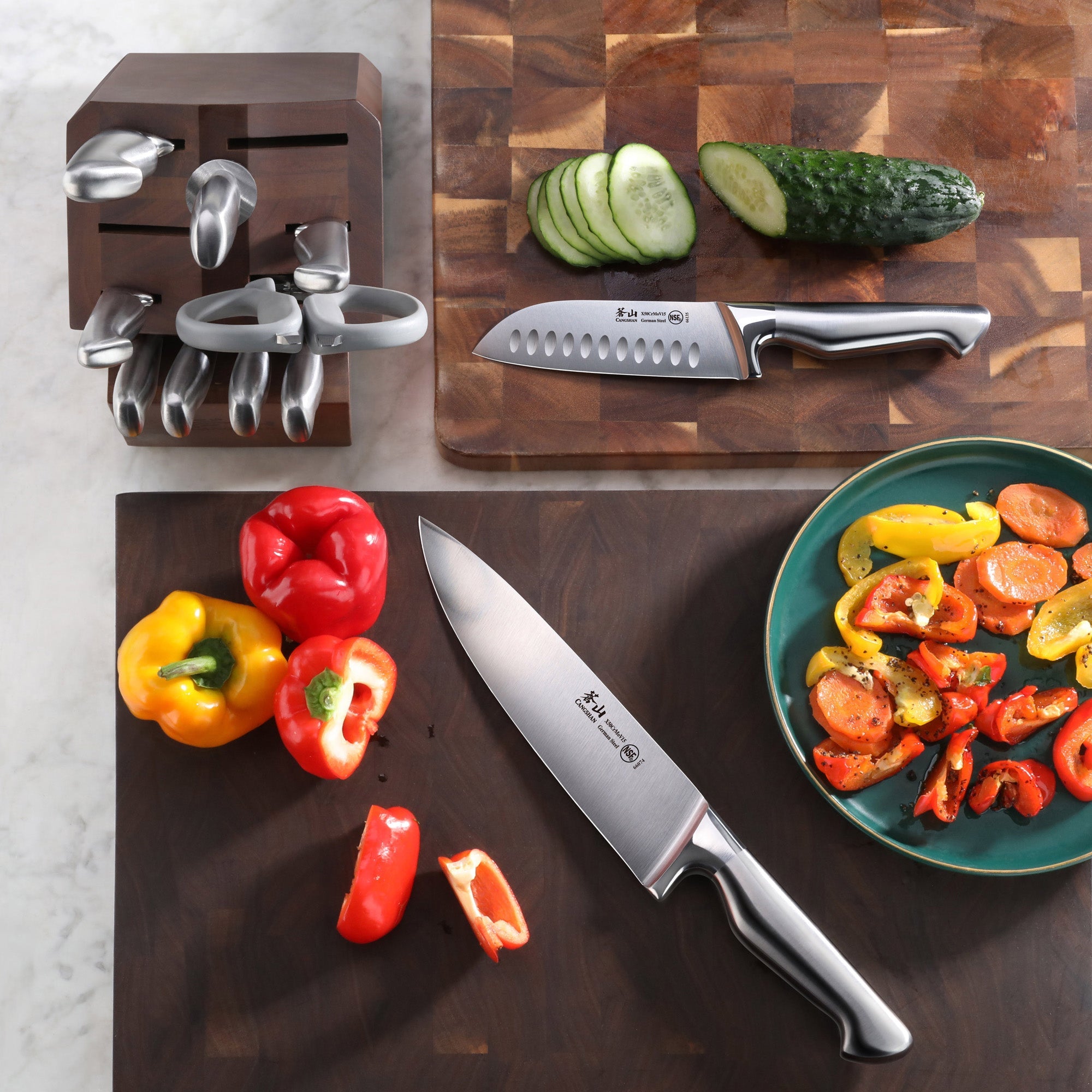 Cangshan 1027150 SANFORD Series 12-Piece Knife Block Set