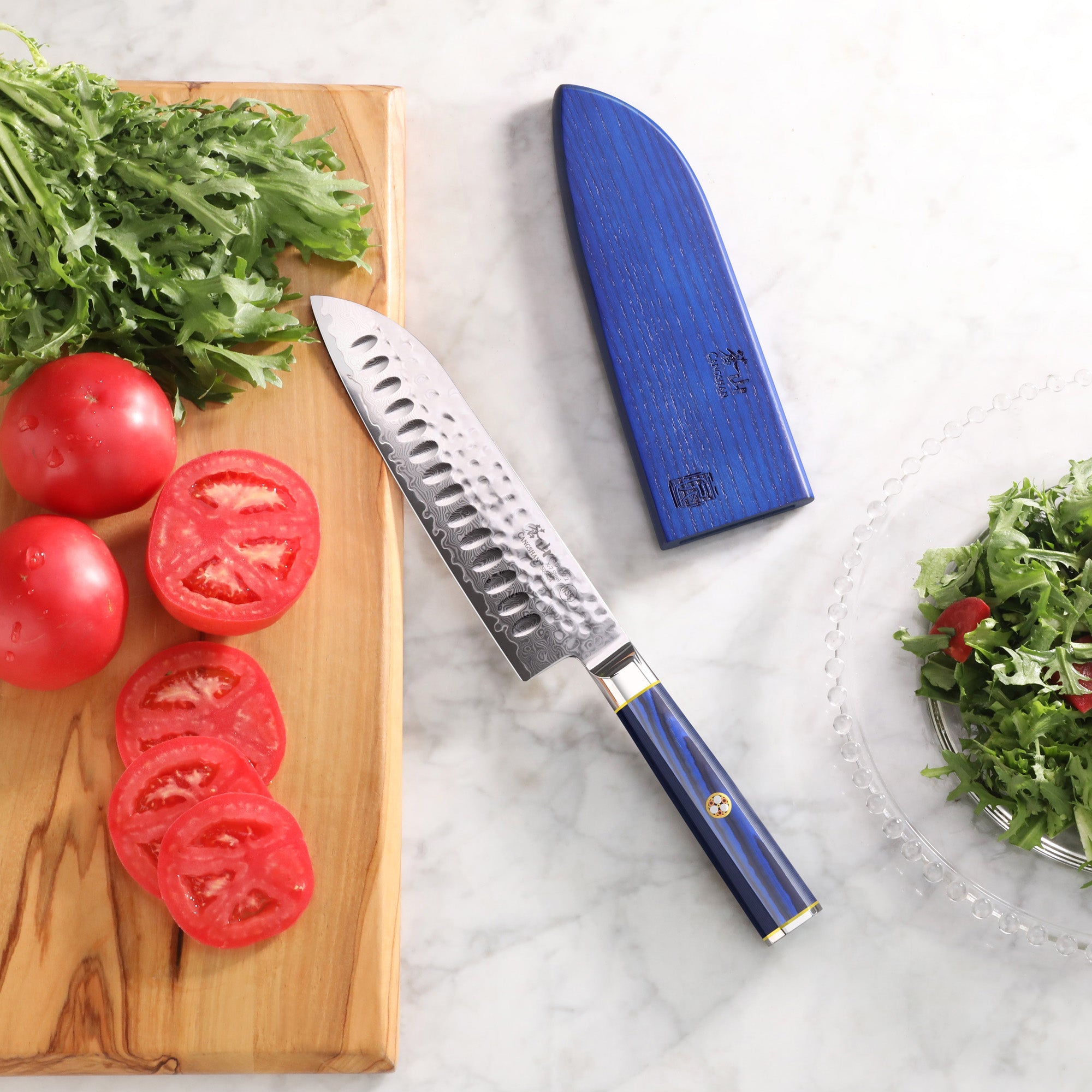 Cangshan 501424 KITA Series Santoku Knife with Sheath - 7-Inch