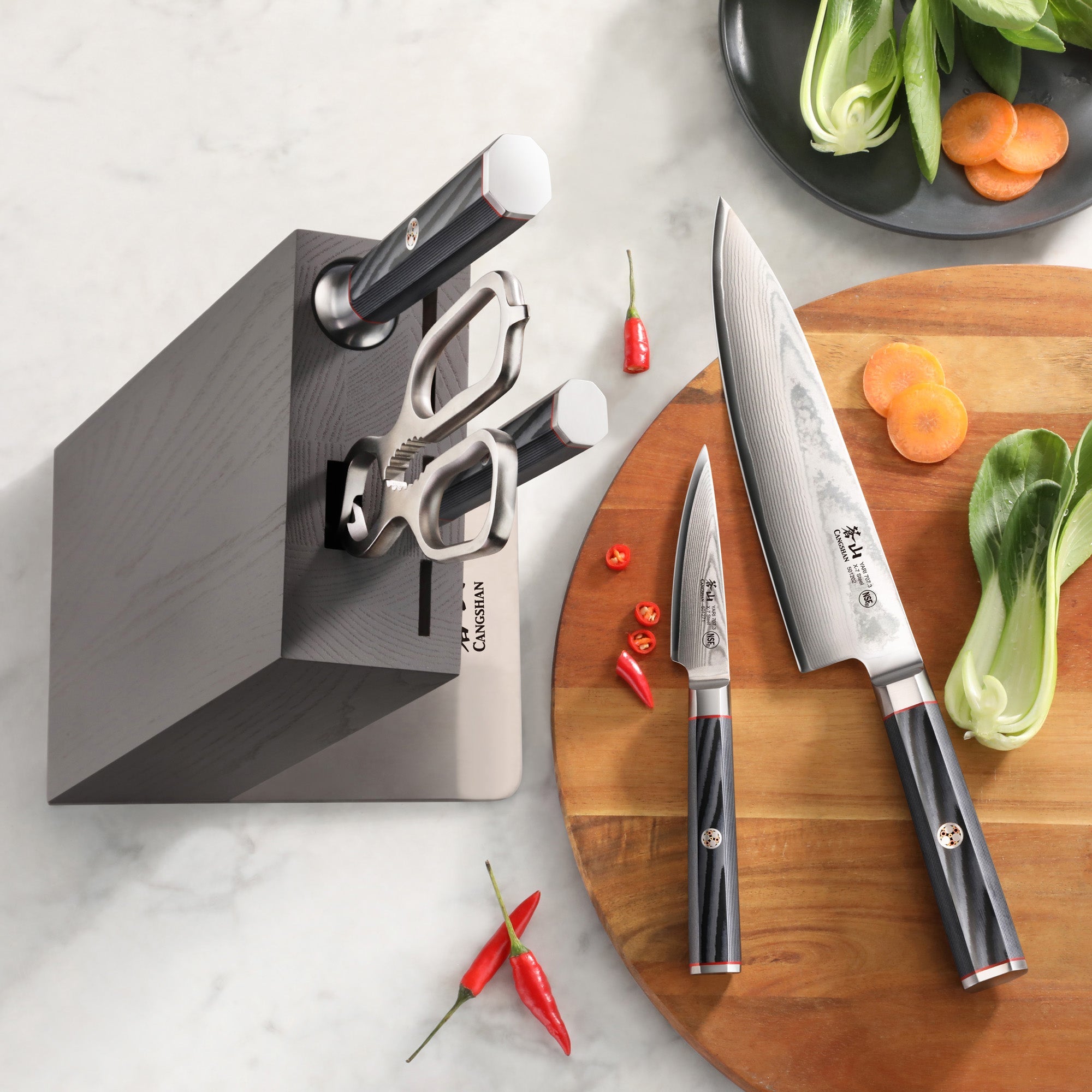 Cangshan 501363 YARI Series 6-Piece Knife Block Set