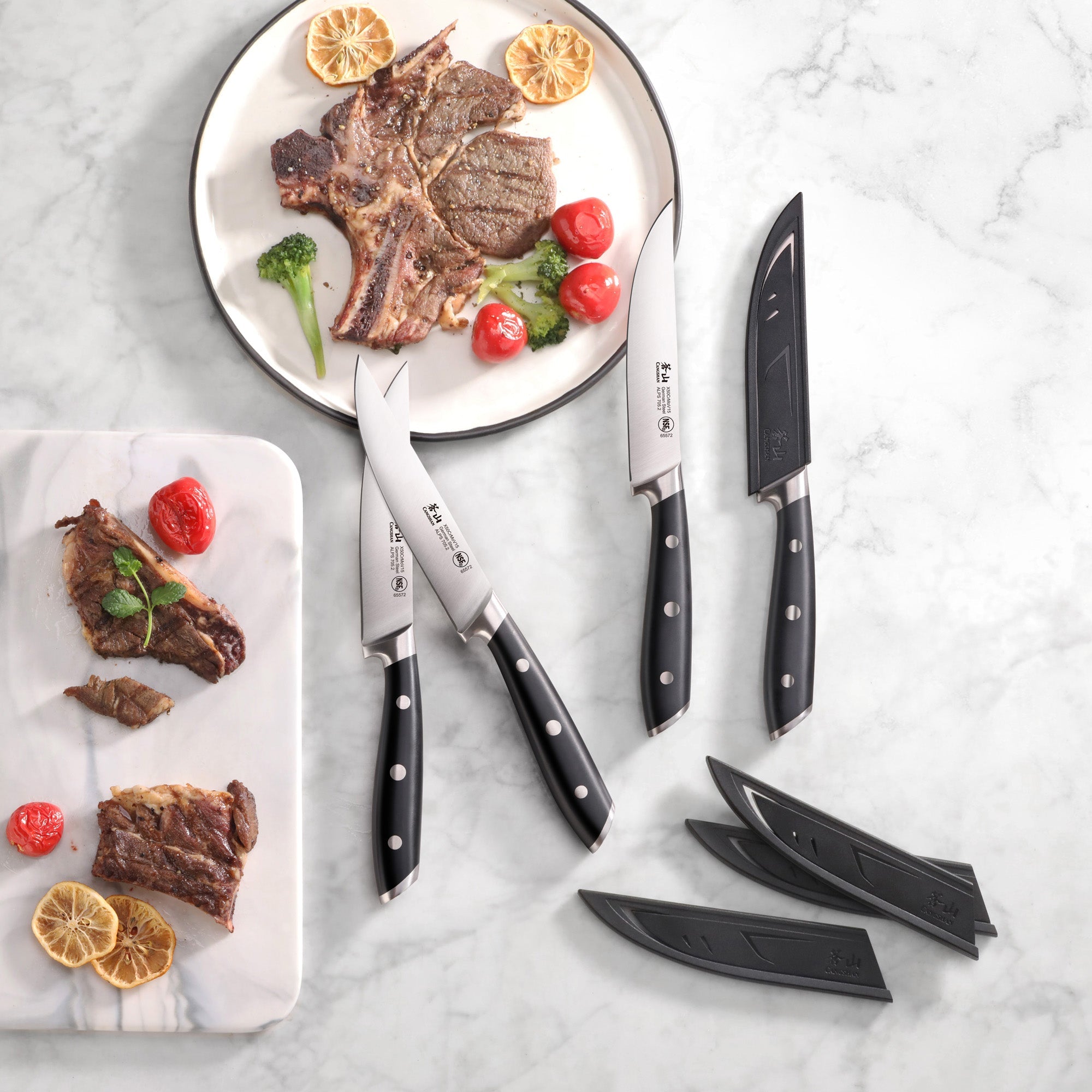 Cangshan 502780 ALPS Series 4-Piece Steak Knife Set