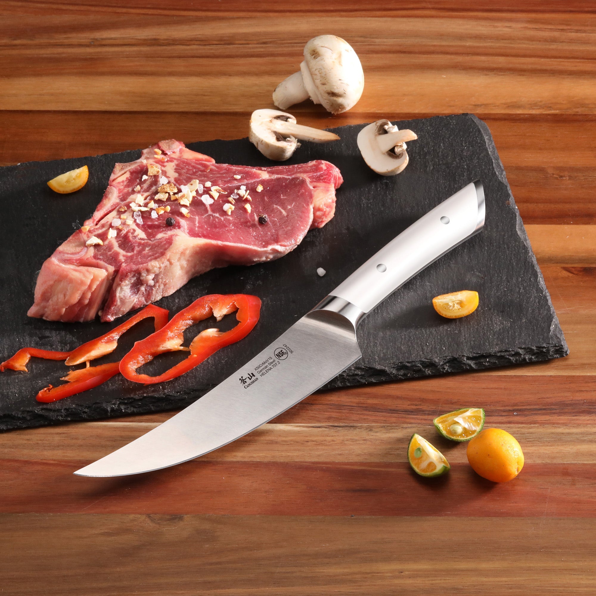 Cangshan 502247 HELENA Series 6-Inch Boning Knife - White