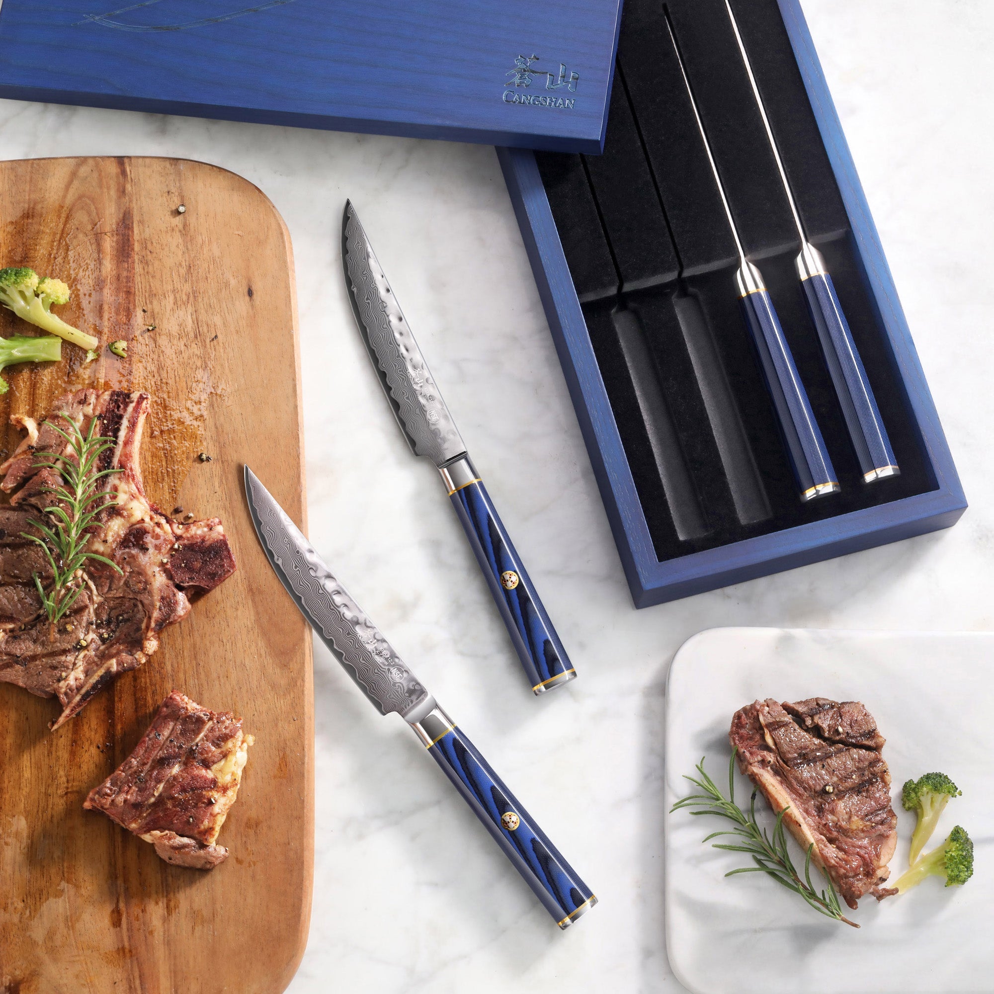 Cangshan 501509 KITA Series 4-Piece Fine Edge Steak Knife Set