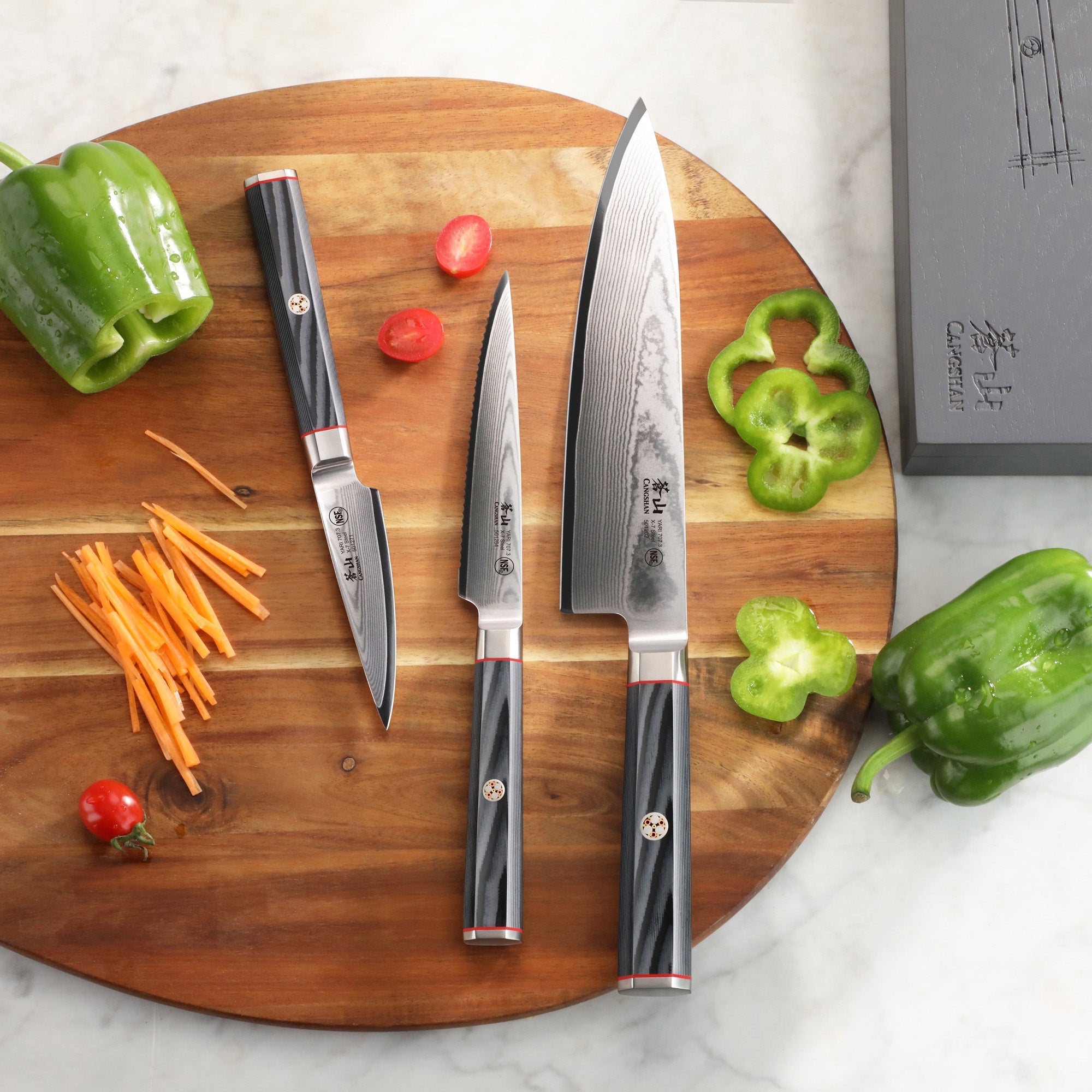 Cangshan 501356 YARI Series 3-Piece Starter Knife Set