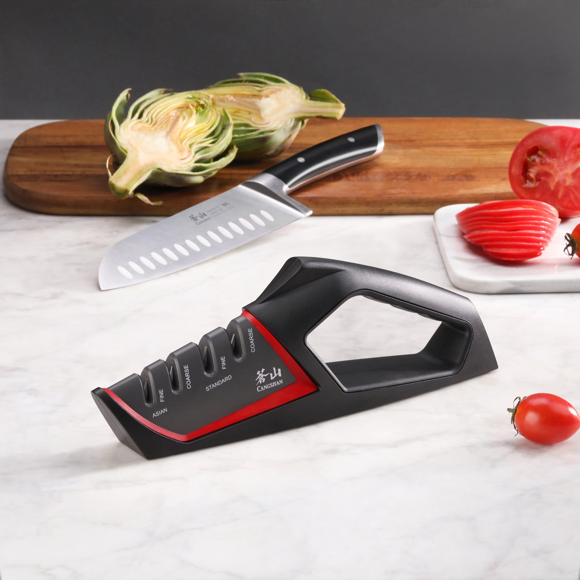 Cangshan 1026818 SHARK Series Hand-Held Knife Sharpener