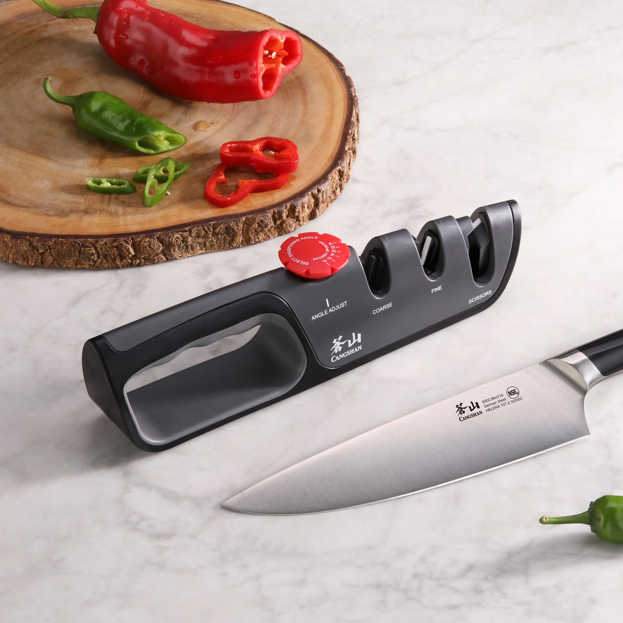 Cangshan 1026108 Professional Knife + Scissor Sharpener