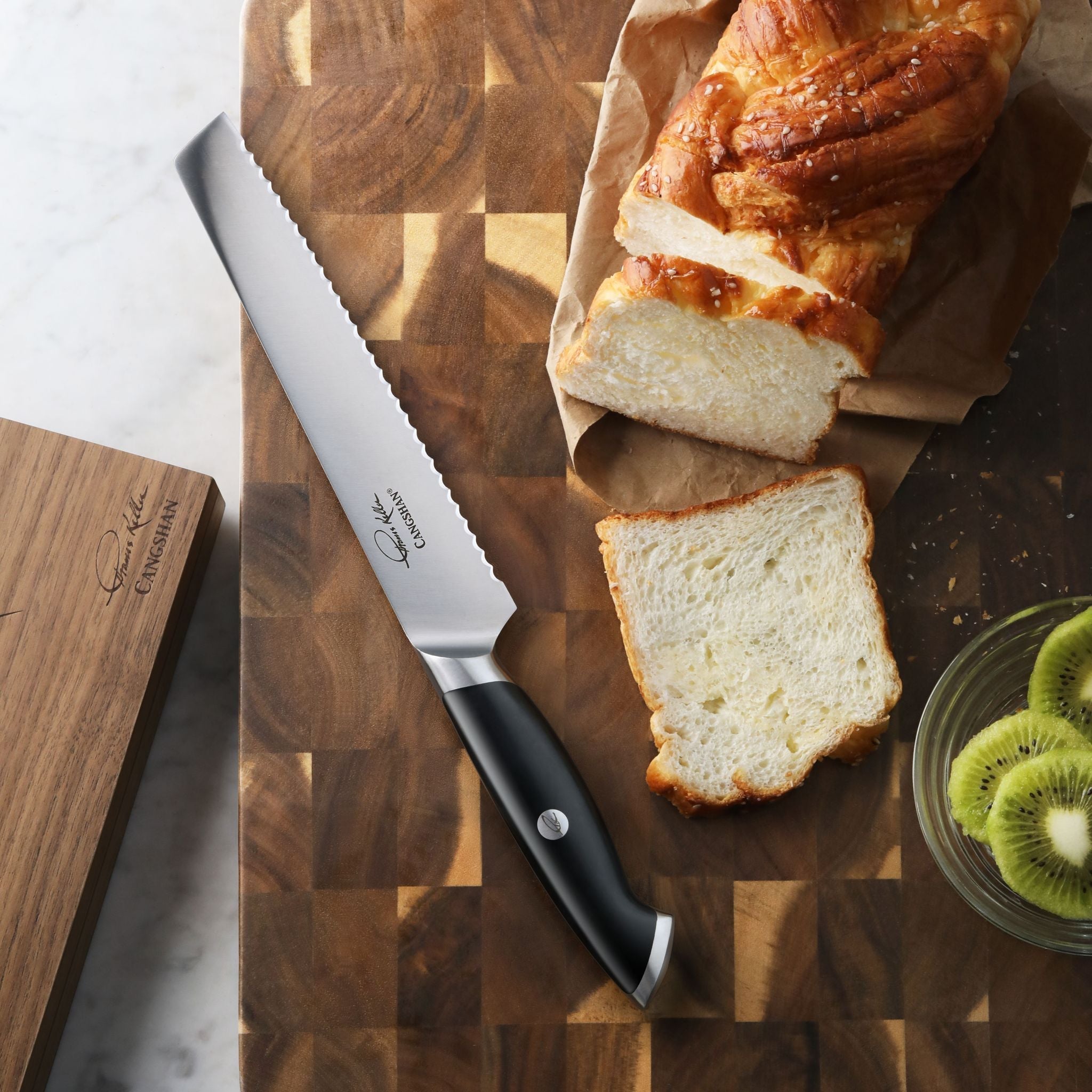 Cangshan 1025453 Thomas Keller Signature Collection 8-Inch Bread Knife - White