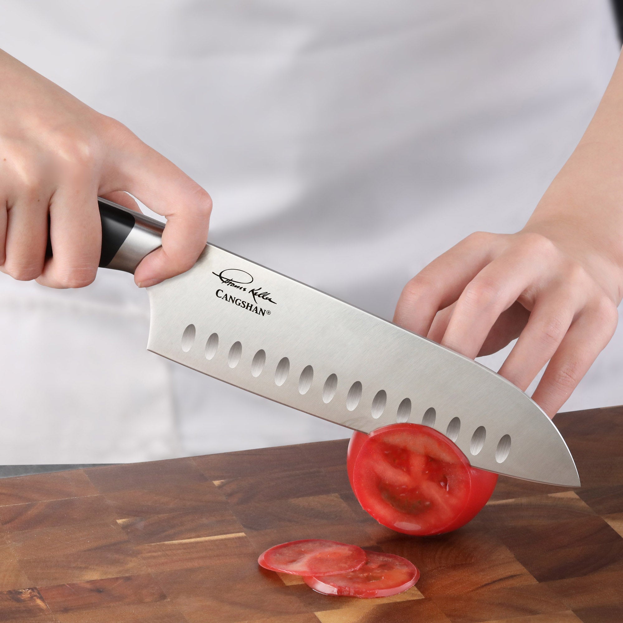 Cangshan 1023930 TKSC 7-Inch Santoku Knife - Black