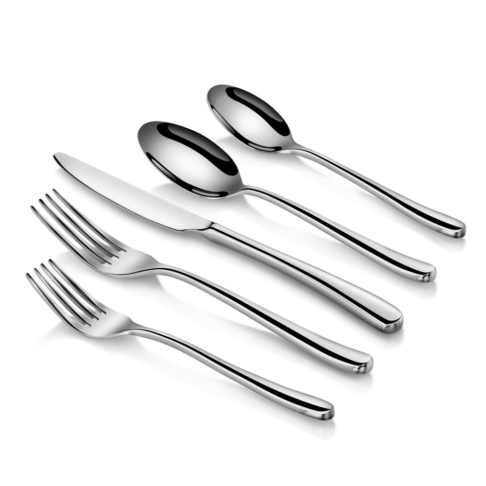 Cangshan 1027013 RAIN II Series 20-Piece Forged Flatware Set