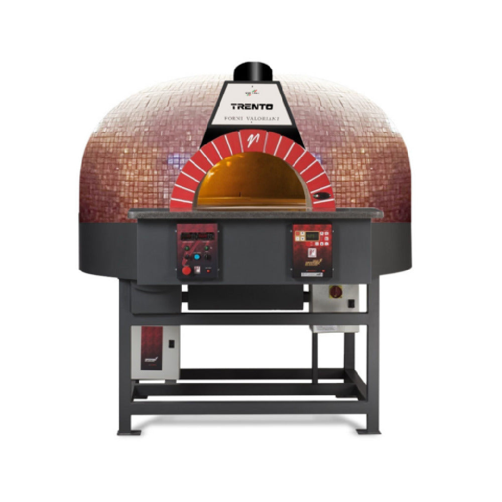 Omcan 48145 70 Inch Trento Valoriani Rotativo Wood and Gas Fired Oven