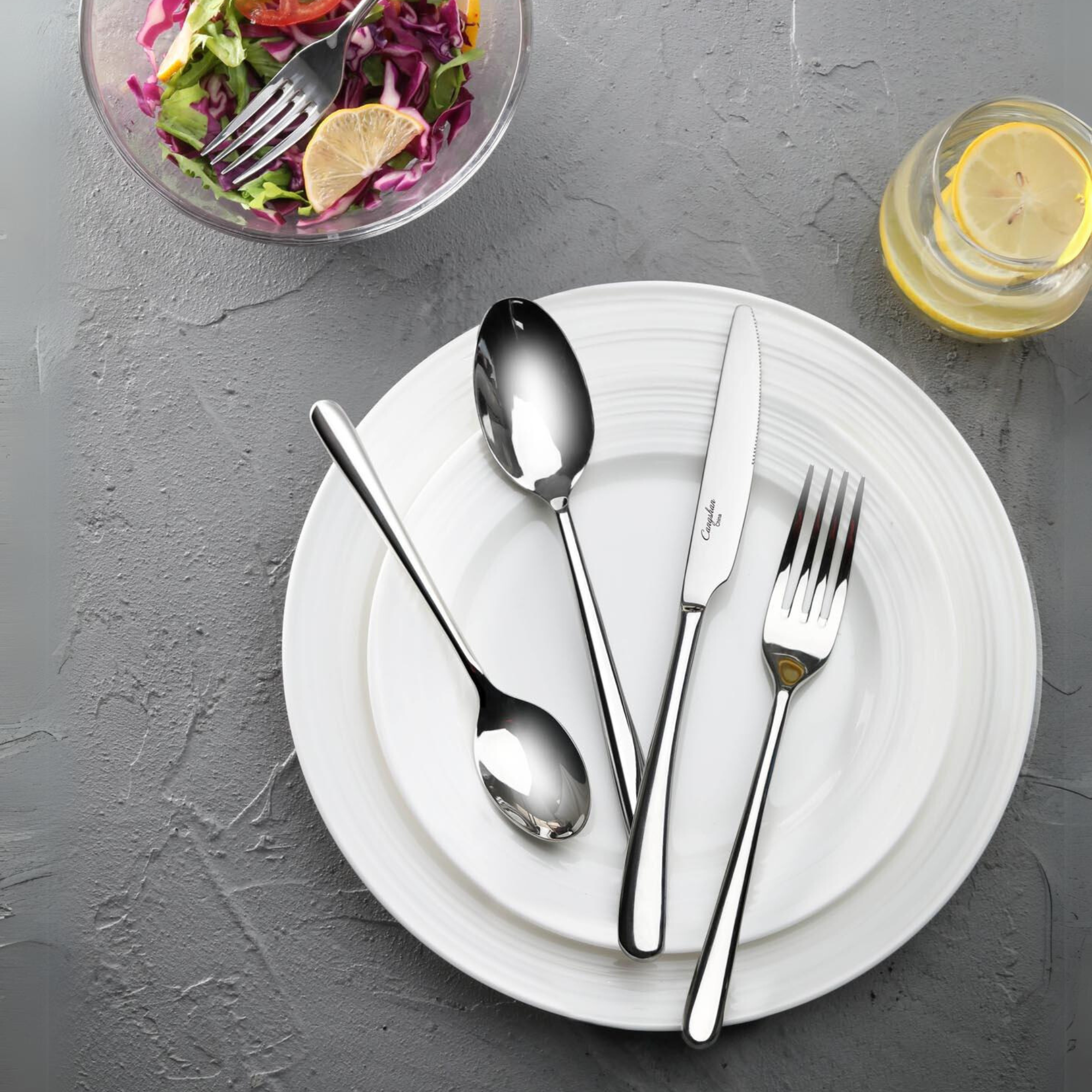 Cangshan 1027013 RAIN II Series 20-Piece Forged Flatware Set
