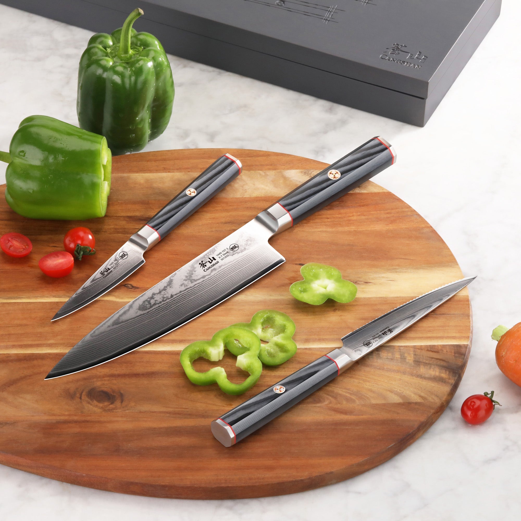 Cangshan 501356 YARI Series 3-Piece Starter Knife Set
