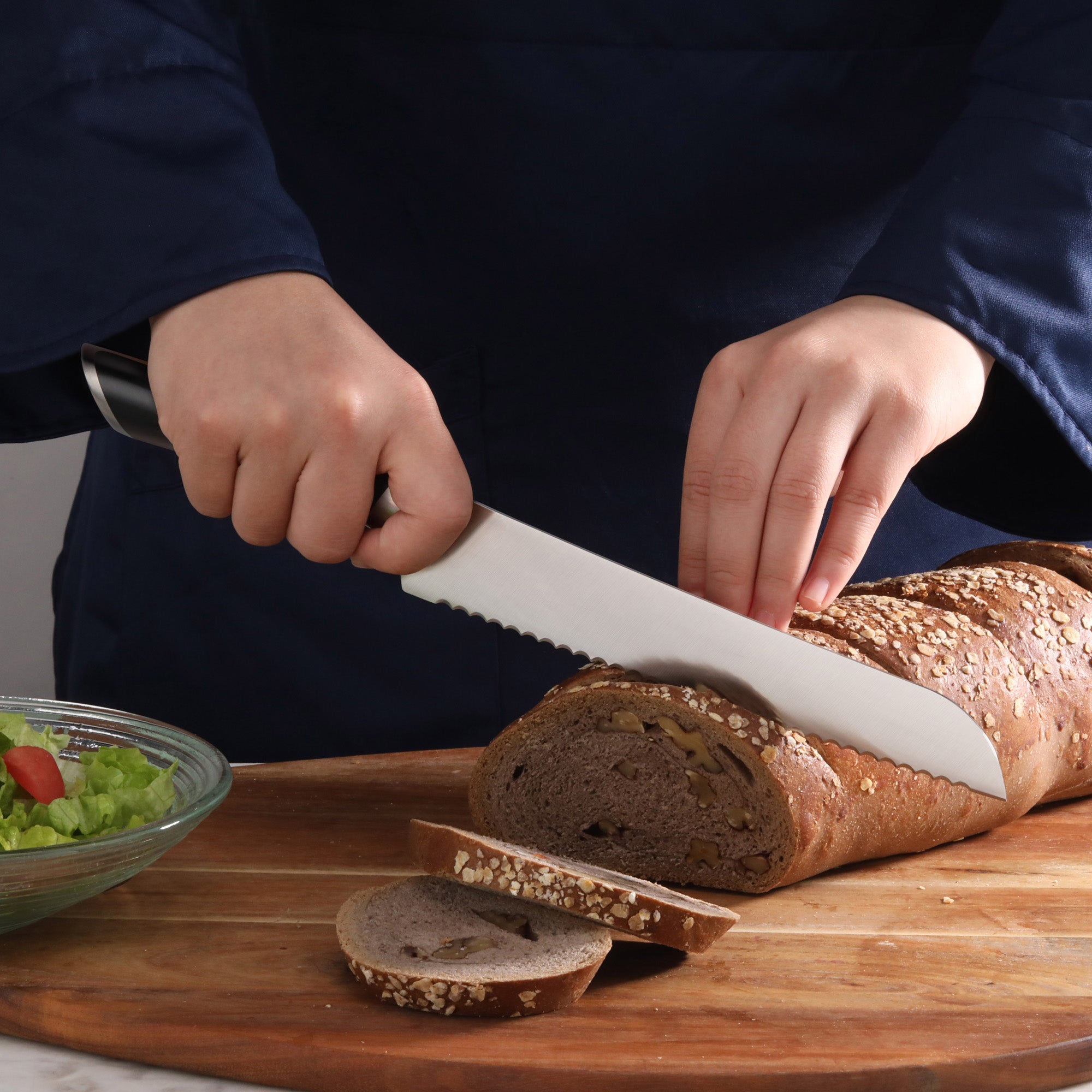 Cangshan 502476 HELENA Series 8-Inch Bread Knife - Black