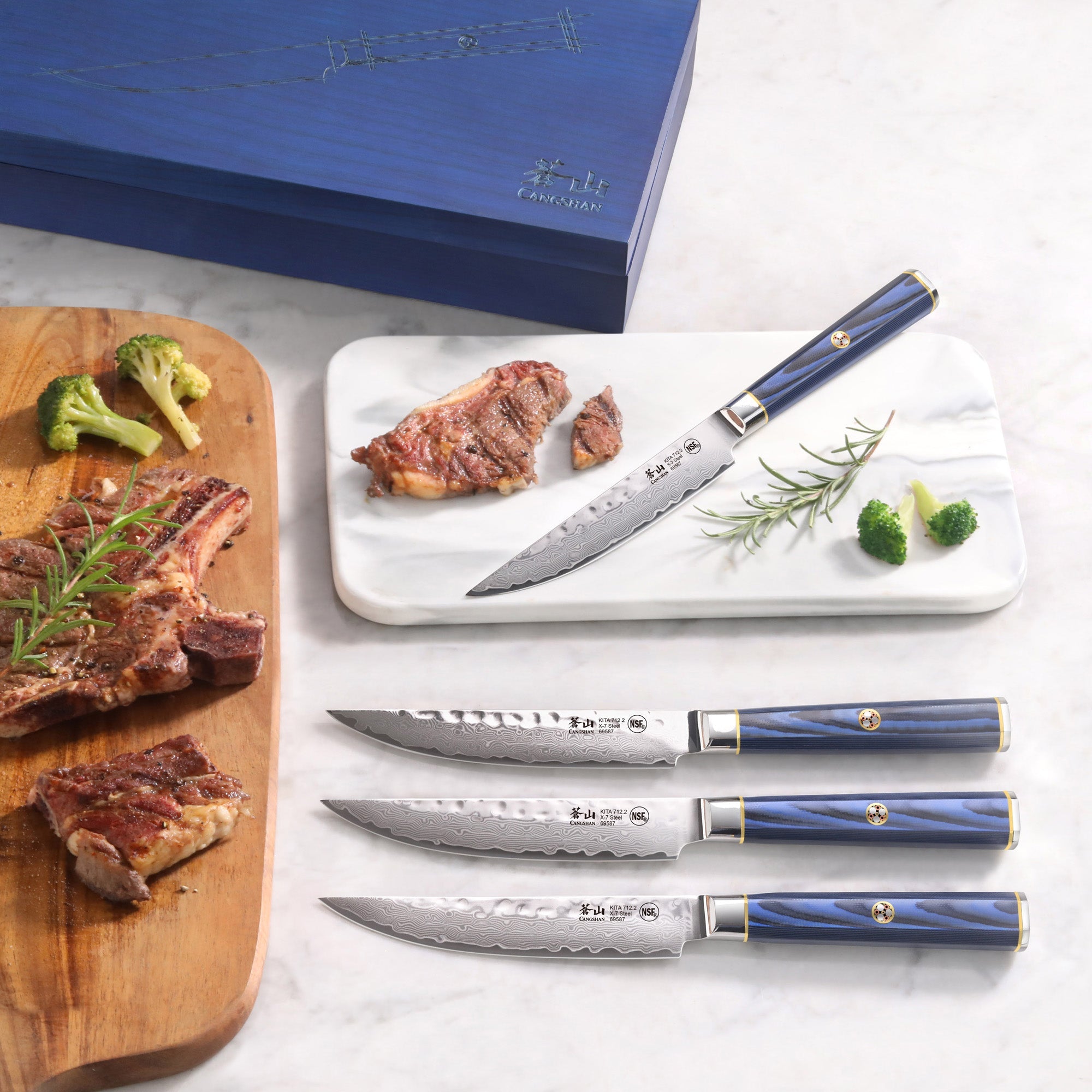 Cangshan 501509 KITA Series 4-Piece Fine Edge Steak Knife Set