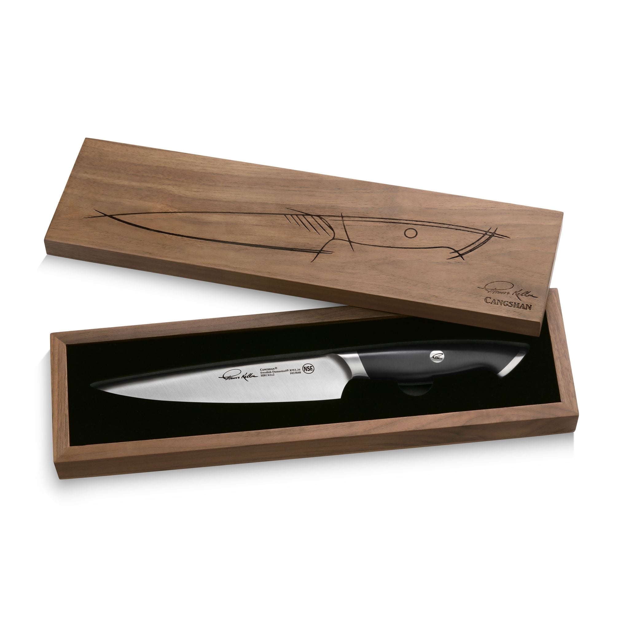 Cangshan 1023848 TKSC 7-Inch Utility Knife - Black