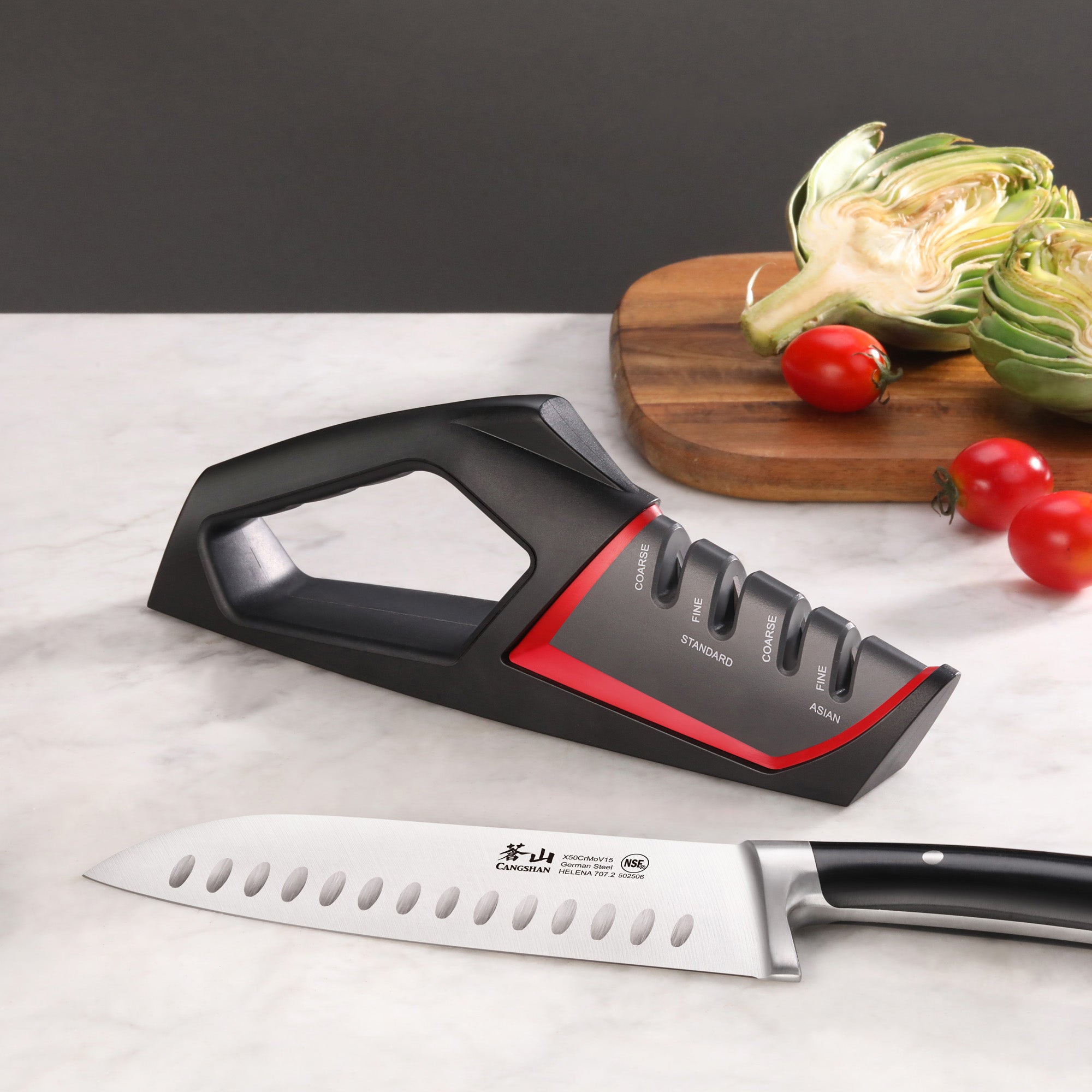 Cangshan 1026818 SHARK Series Hand-Held Knife Sharpener