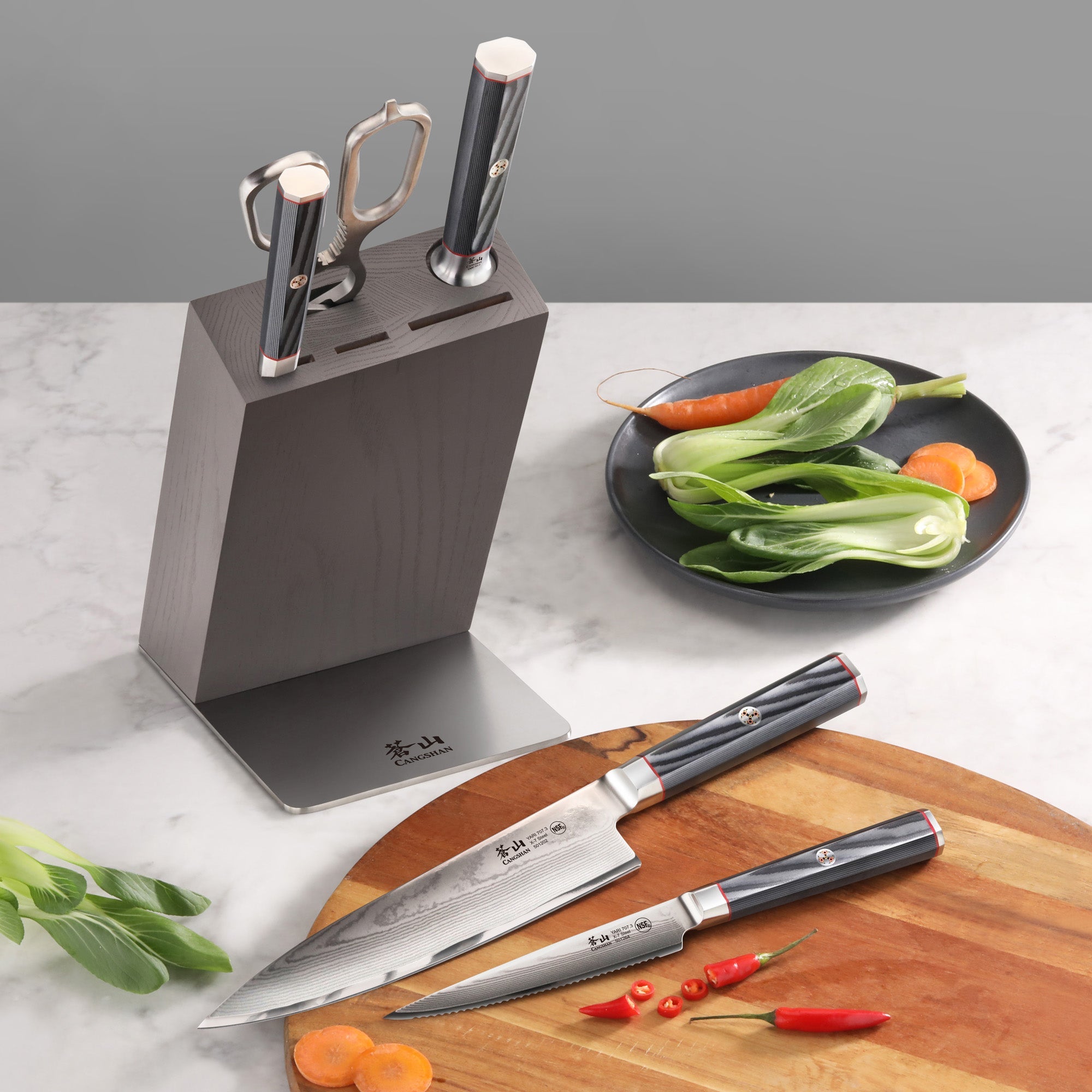 Cangshan 501363 YARI Series 6-Piece Knife Block Set
