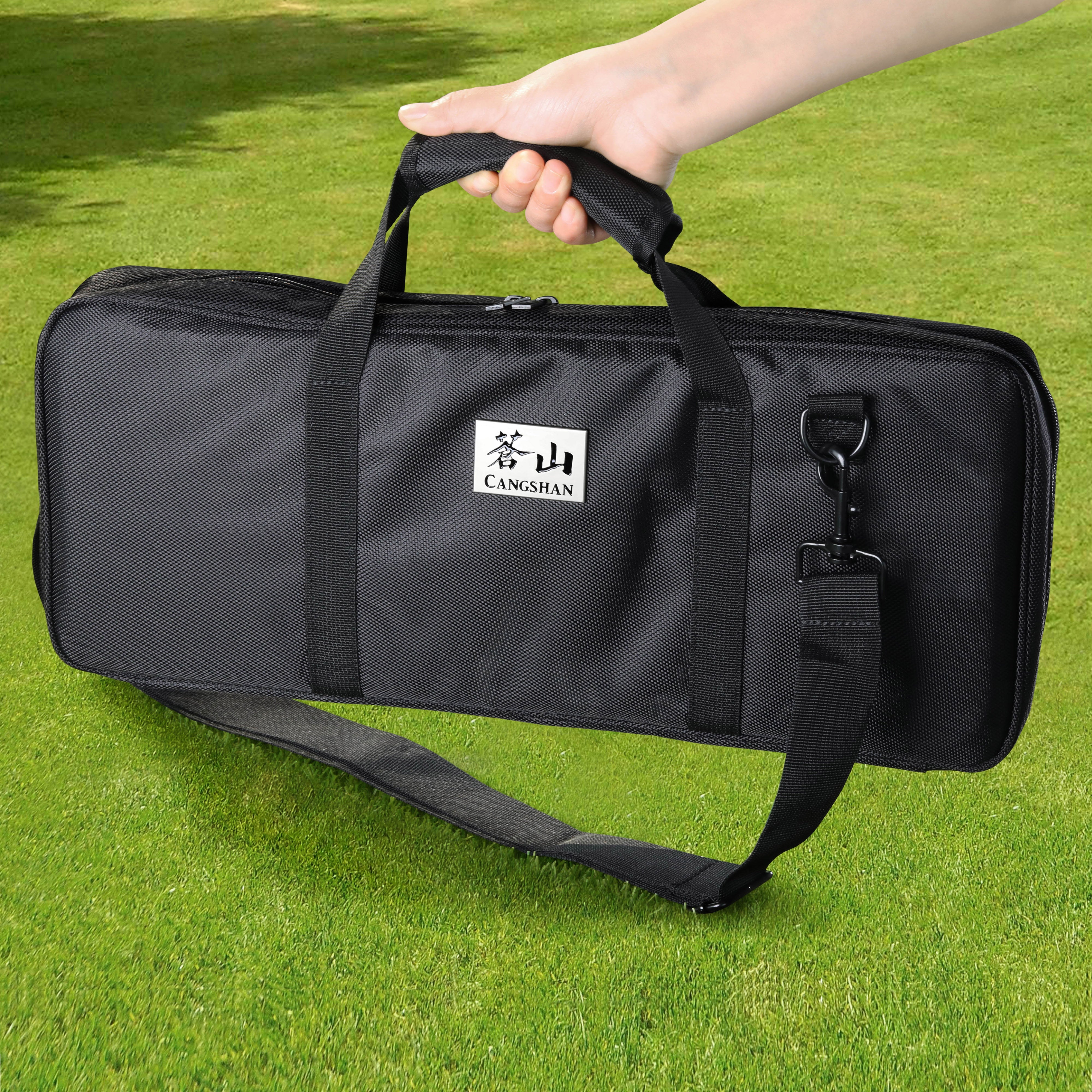Cangshan 1023770 7-Piece Cut-Resistant Nylon Cutlery Knife Bag with Strap