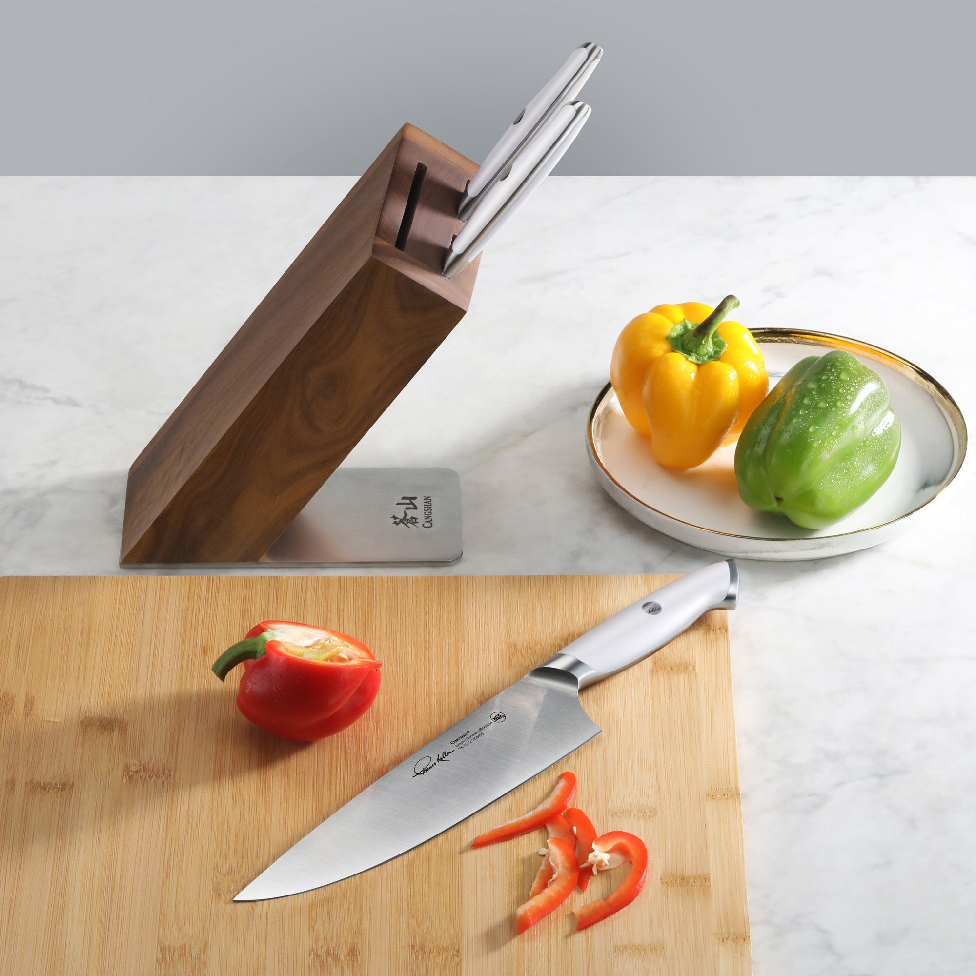 Cangshan 1027334 TKSC 4-Piece Knife Block Set - Black