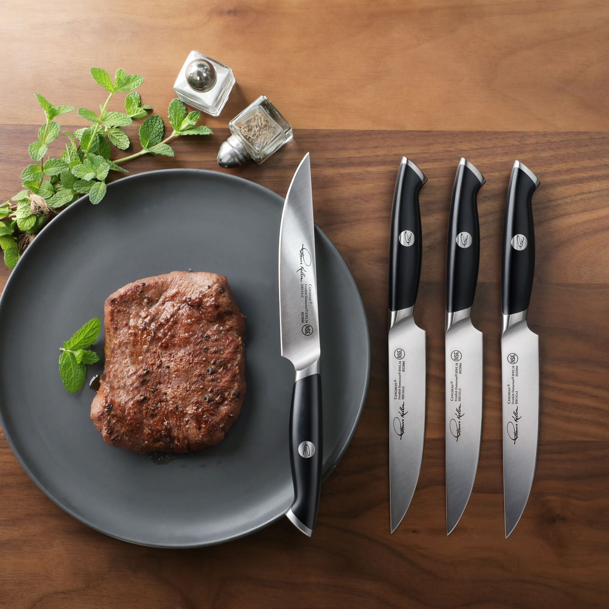 Cangshan 1023893 TKSC 4-Piece 5-Inch Steak Knife Set