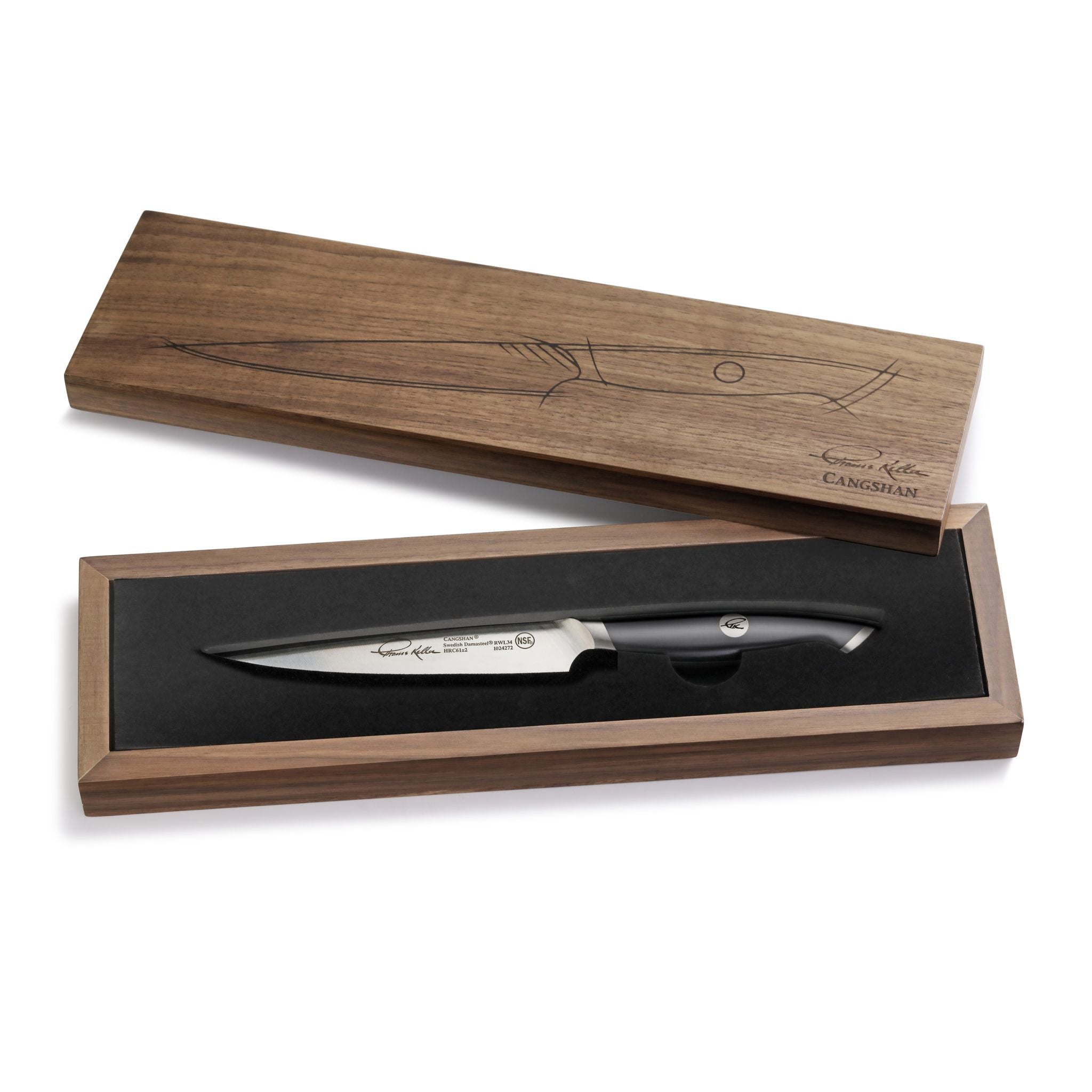 Cangshan 1024272 TKSC 5-Inch Fine-Edge Utility Knife