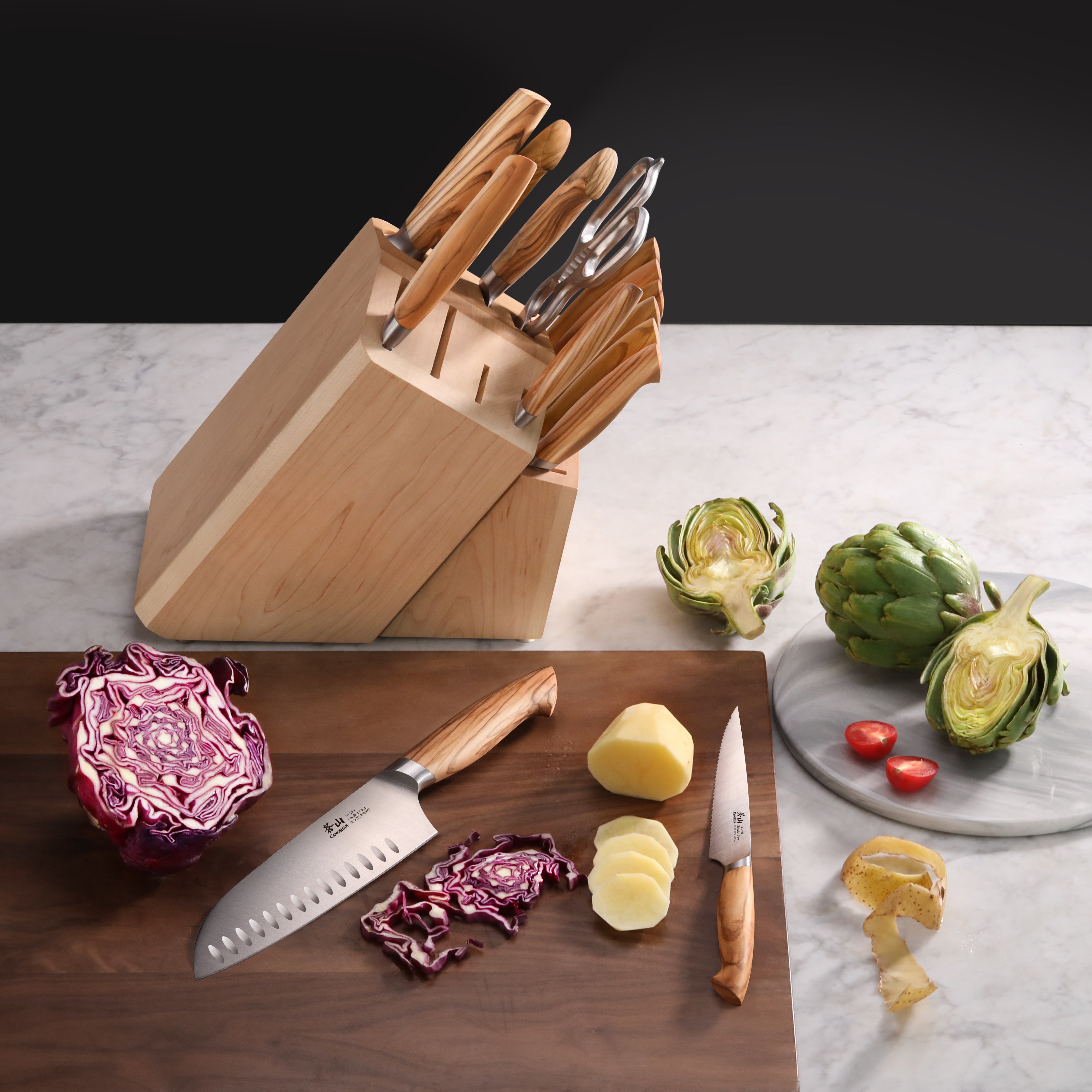 Cangshan 501691 OLIV Series 15-Piece Knife Set