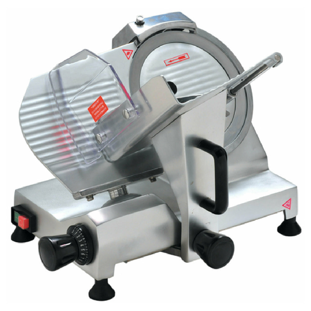 Omcan 19067 21 Inch Manual Gravity Feed Meat Slicer with 10 Inch Blade