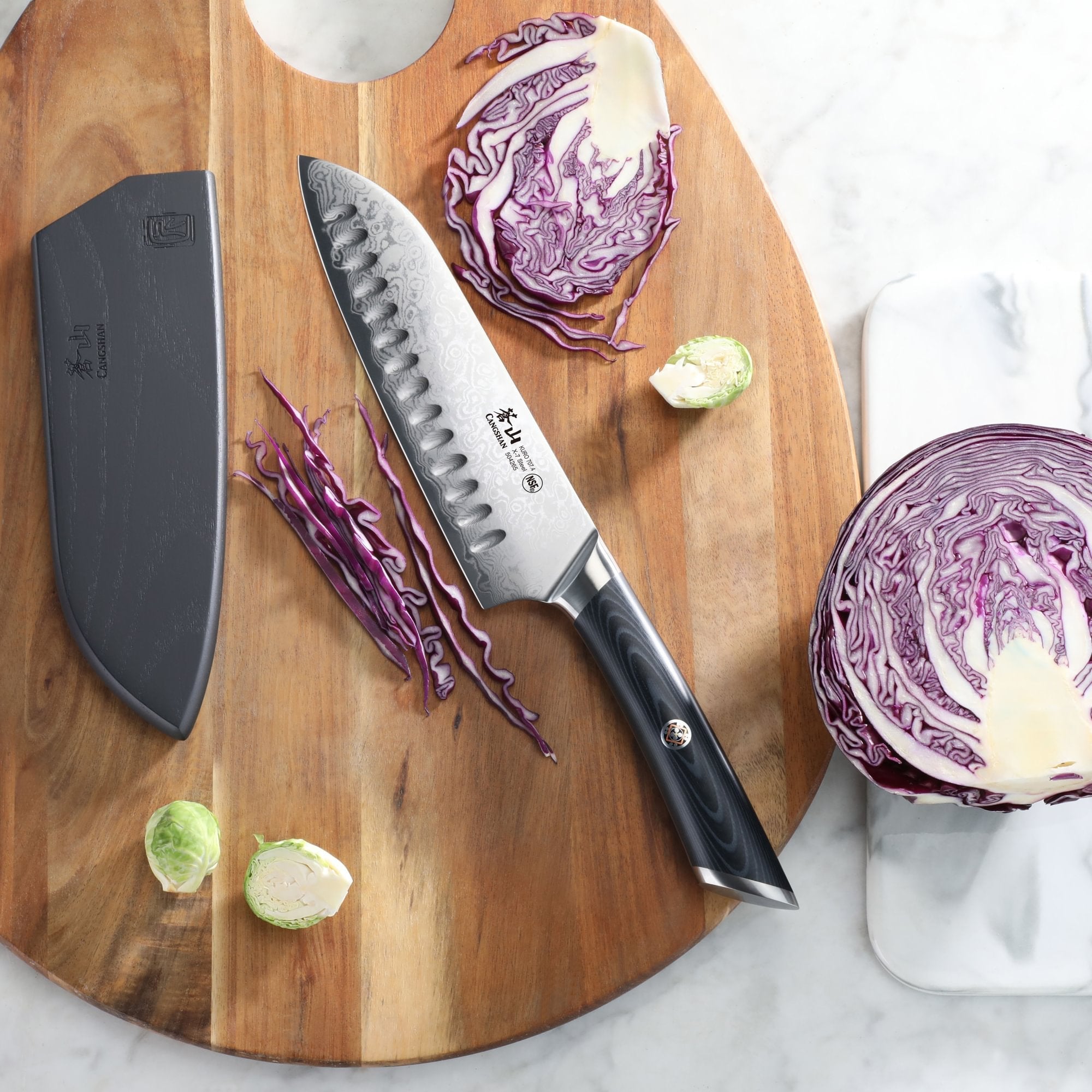 Cangshan 504265 KURO Series 7-Inch Santoku Knife